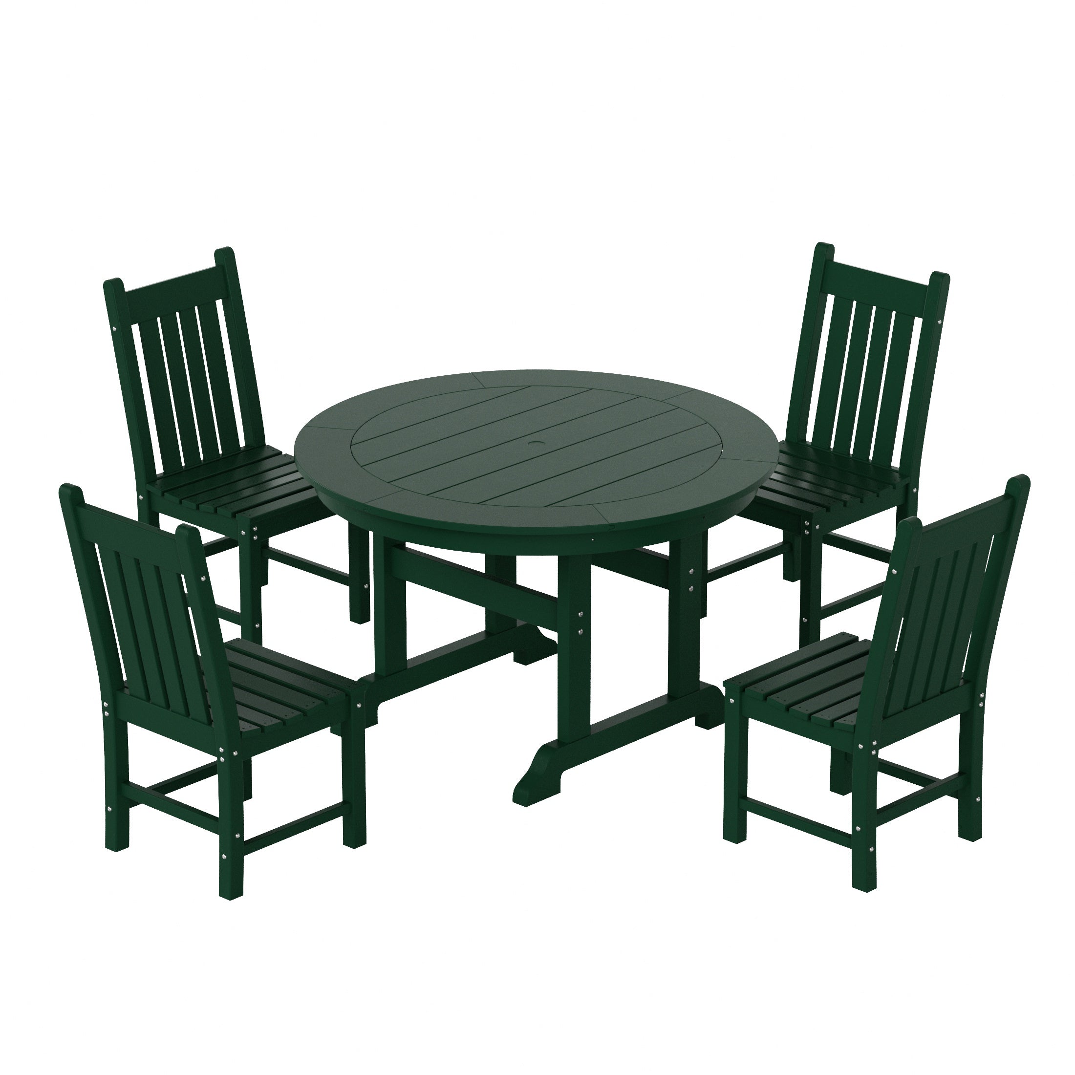 Paradise 5 Piece Outdoor Patio Dining Set Outdoor Round Table and Chair Set