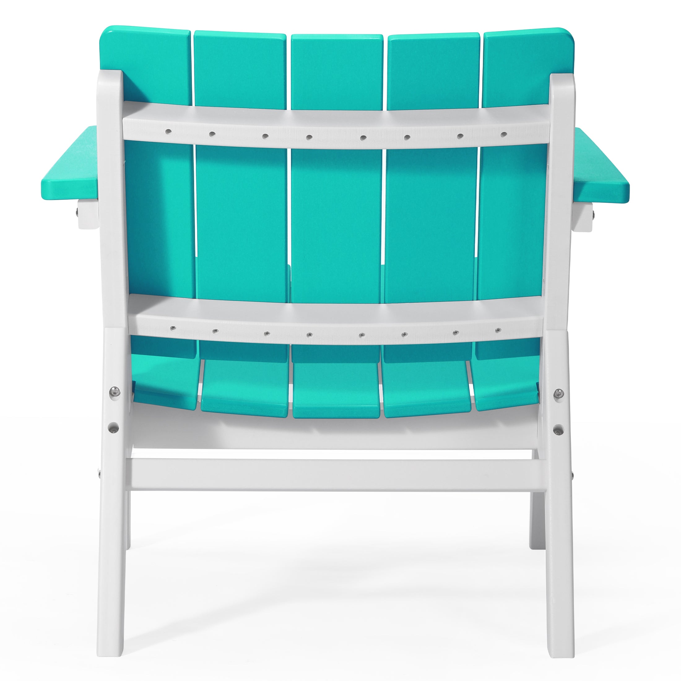 Seaside 3-Piece Outdoor HDPE Conversation Set with Deep Seating Chairs and Round Side Table