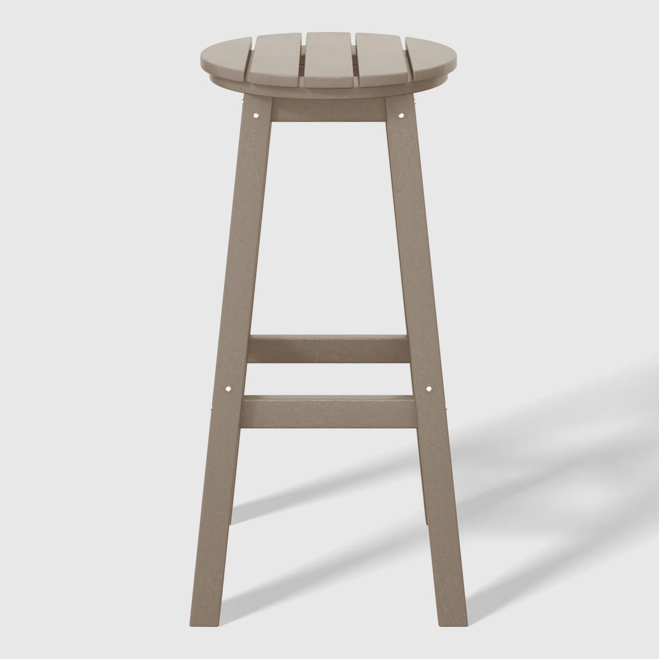 Paradise 29" HDPE Outdoor Patio Round Bar Stool Set of 2