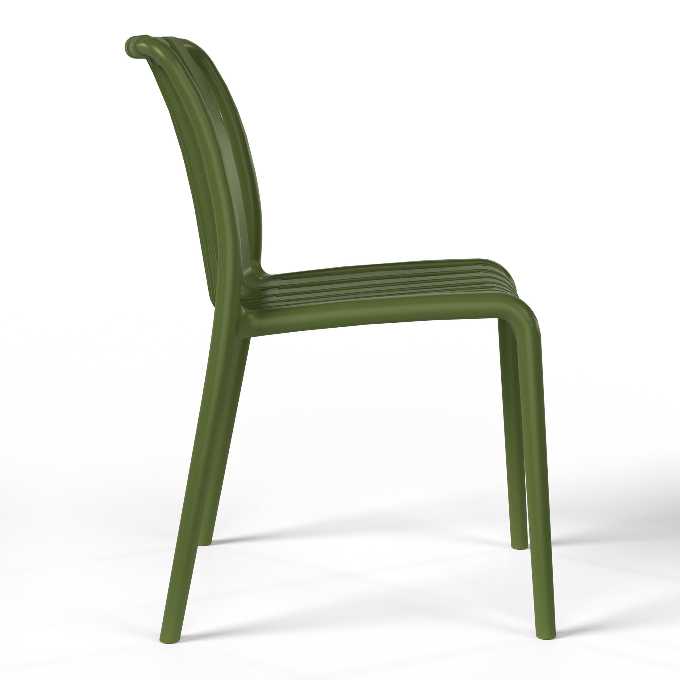 Sunshine 3-Piece Outdoor Patio Bistro Balcony Furniture Set With Stackable Chairs