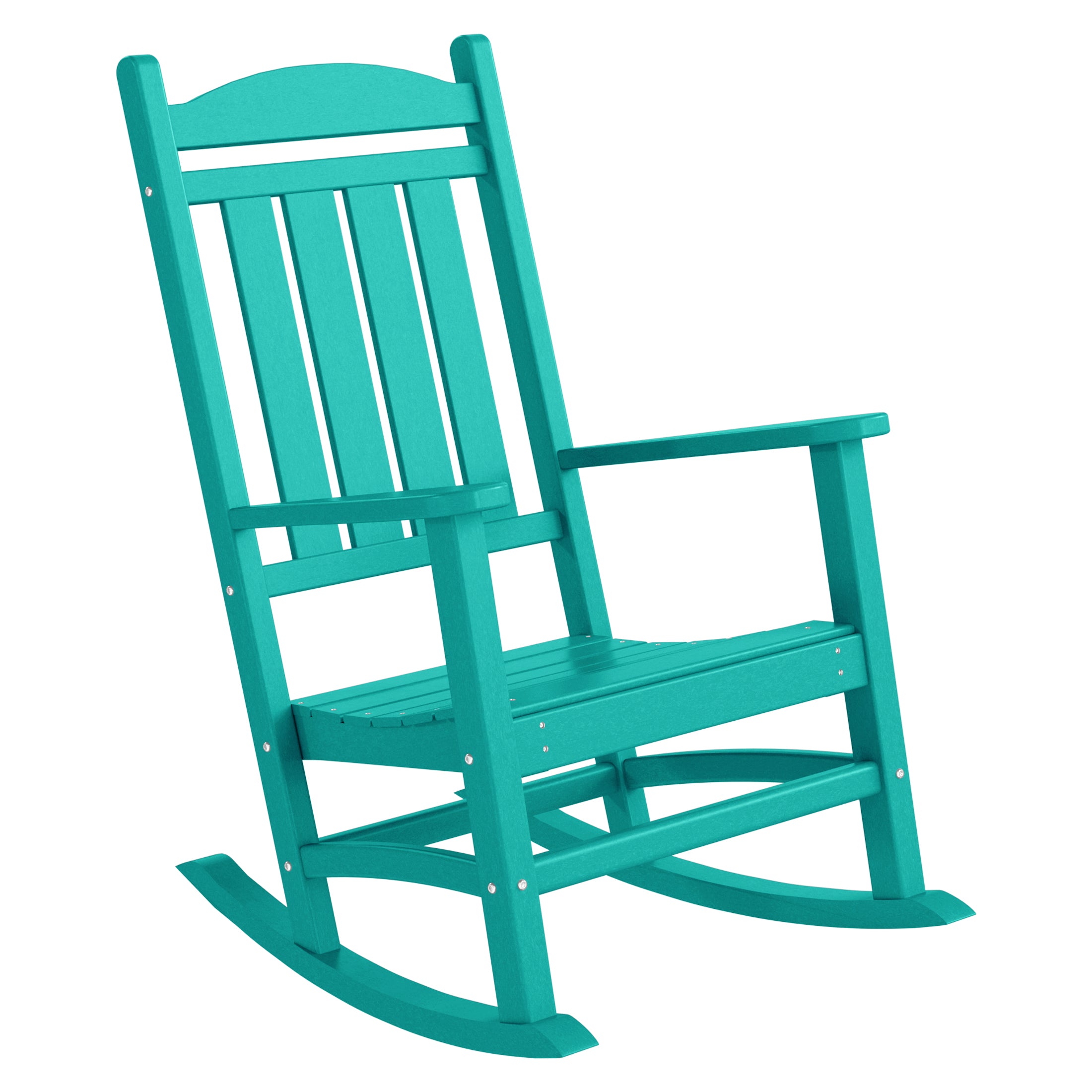 Paradise 5-Piece HDPE Outdoor Patio Furniture Couch and Rocking Chair Set