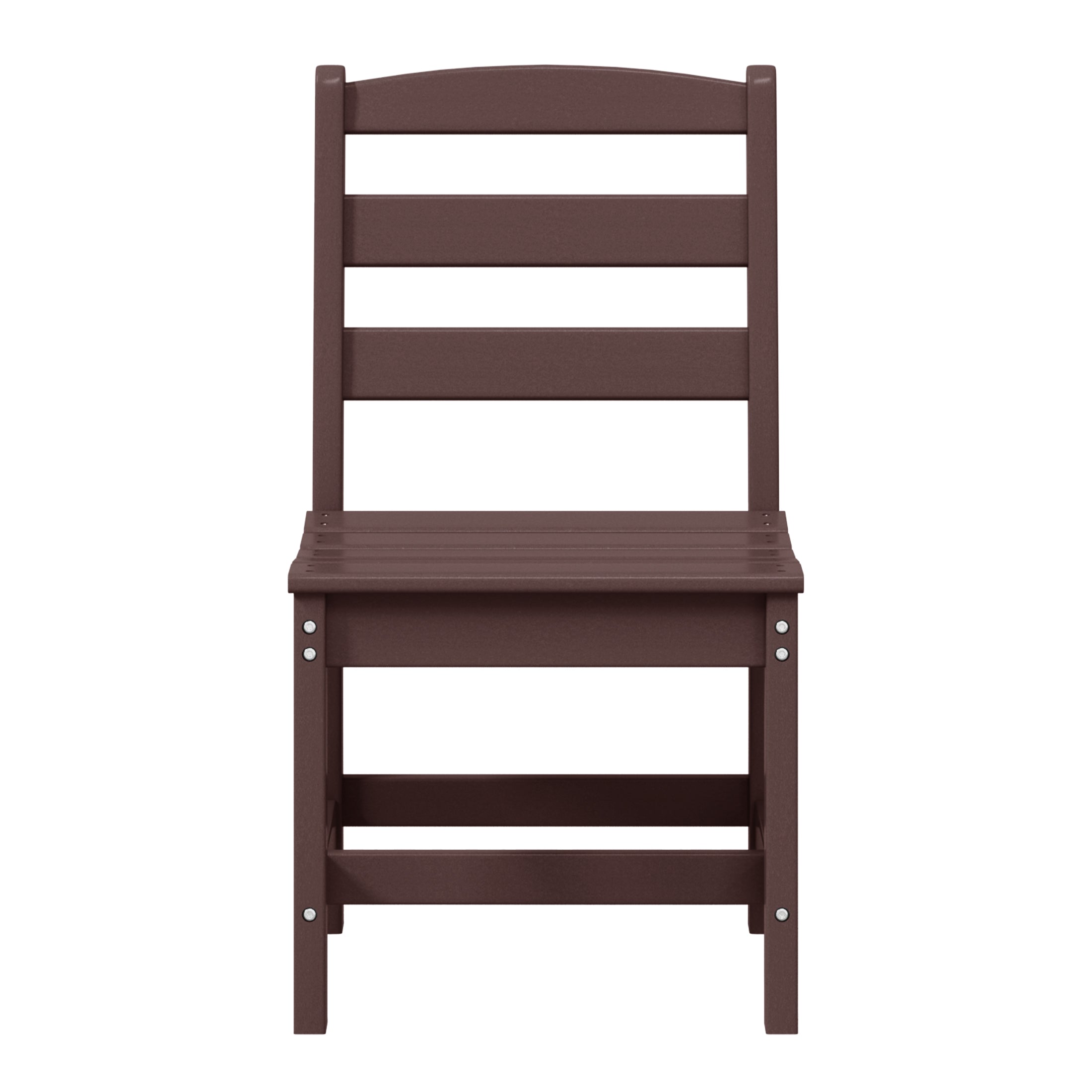 Palms Outdoor HDPE Patio Classic Armless Dining Side Chair