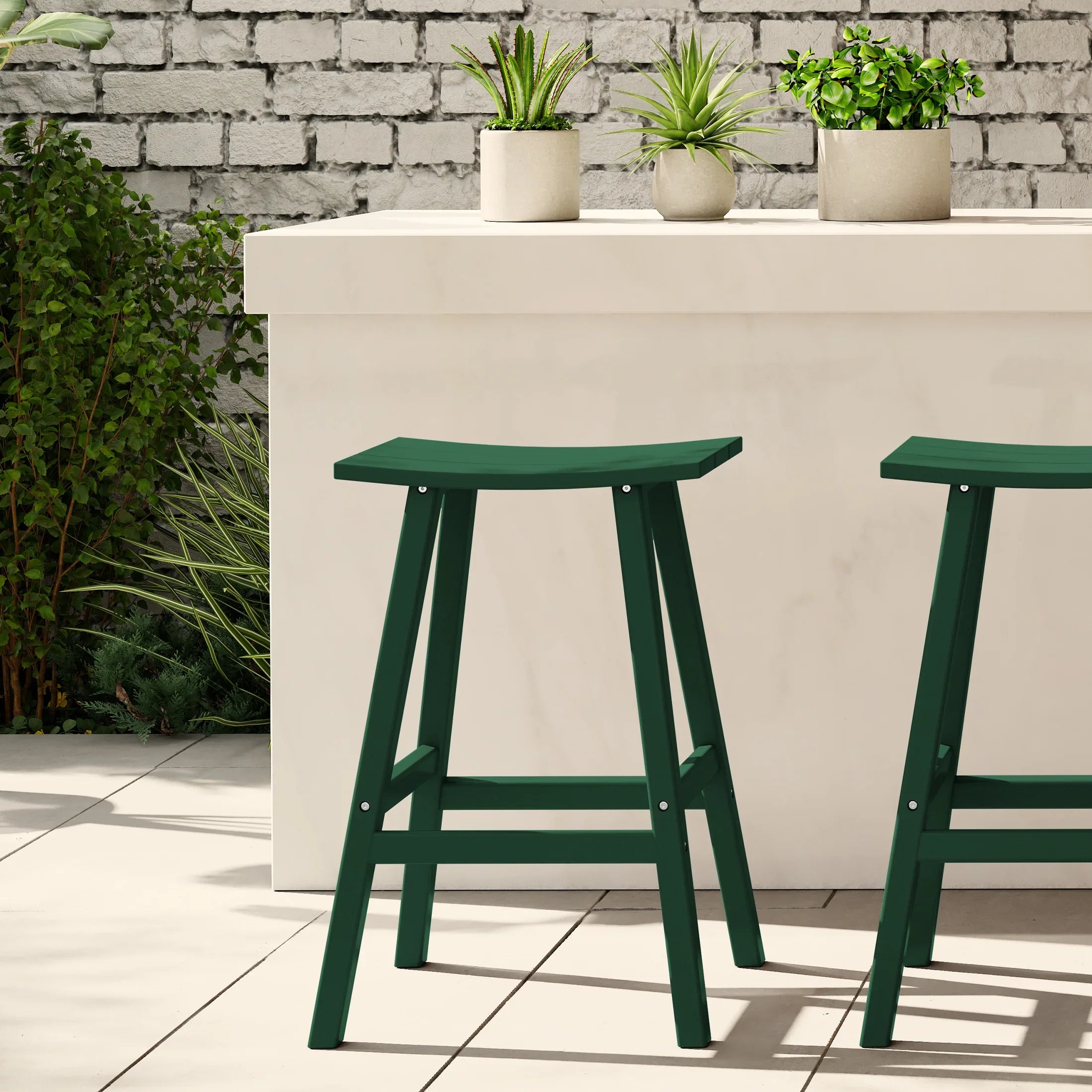 Paradise 29" height Outdoor / Patio Saddle bar stool