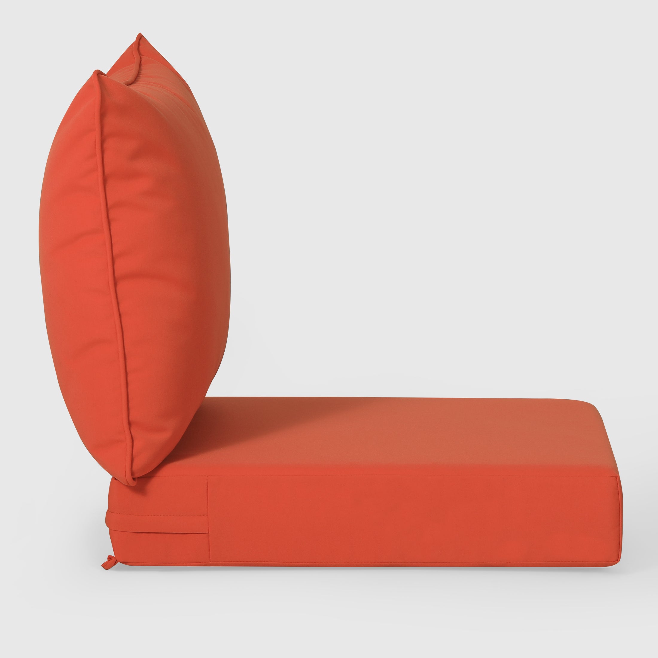 Harmony Water Repellent Outdoor 2-Piece Deep Set Patio Seat Back Chair Cushions, 25" x 25"