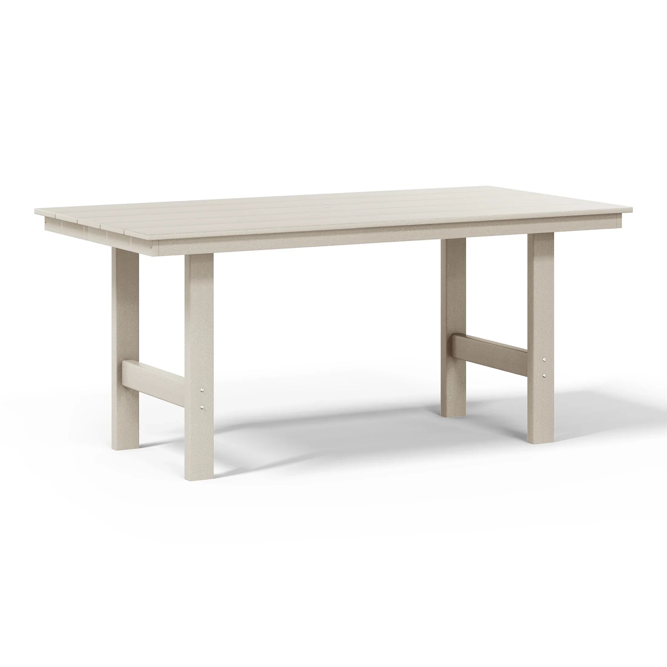 Palms 6-Piece Outdoor HDPE Rectangular Patio Dining Table Set with Bench