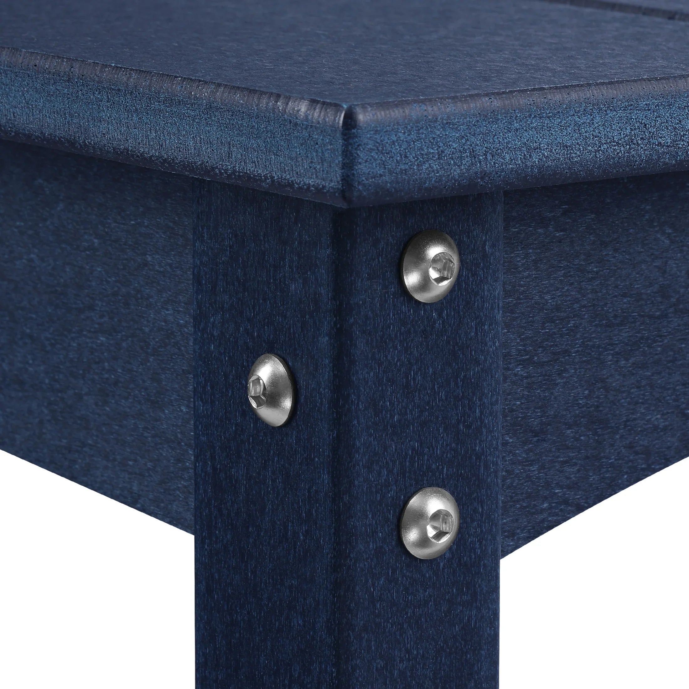 Paradise 55" Outdoor Patio HDPE Adirondack 2-Tier Shelf Console Table