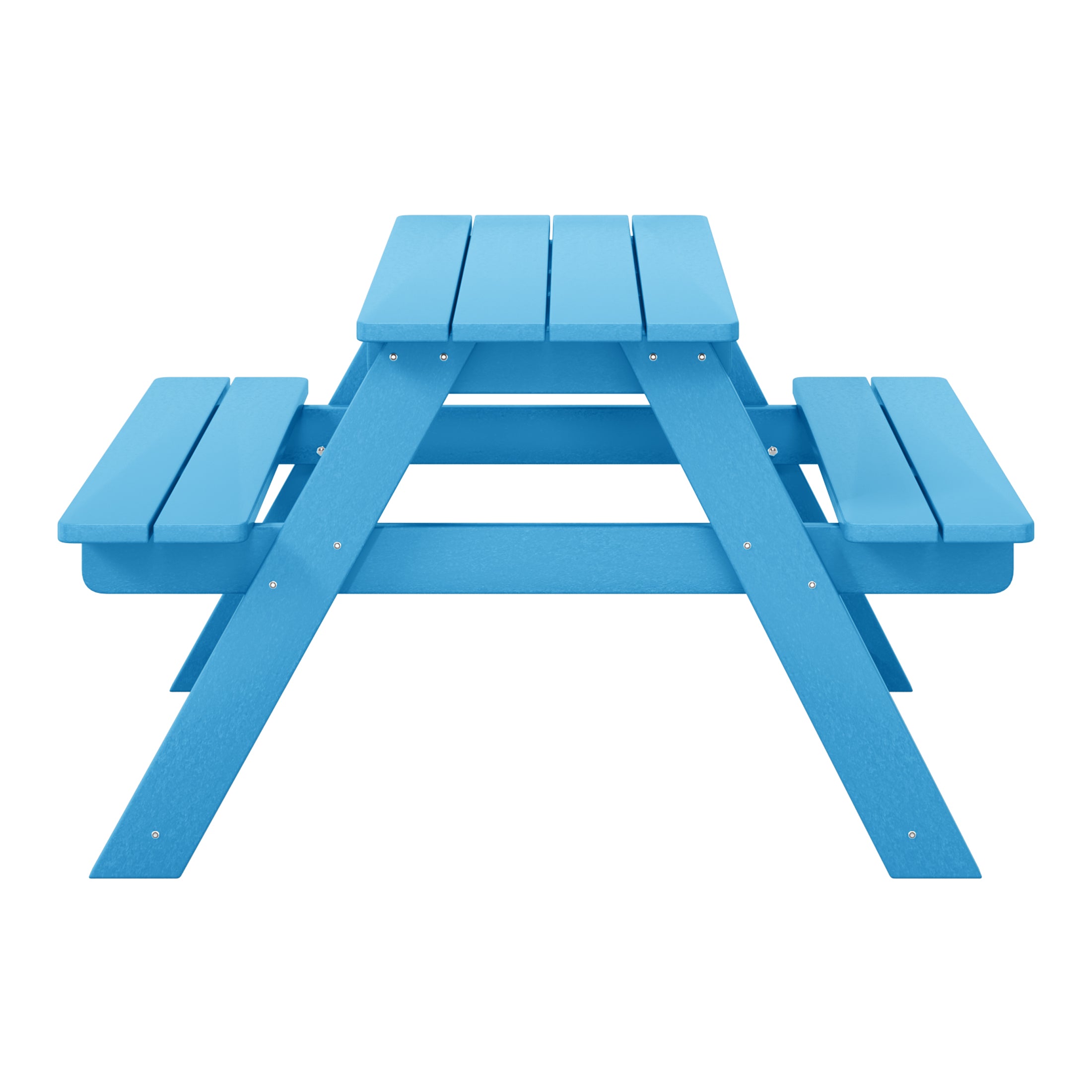 Paradise Outdoor Patio Kids HDPE Plastic Picnic Bench Table