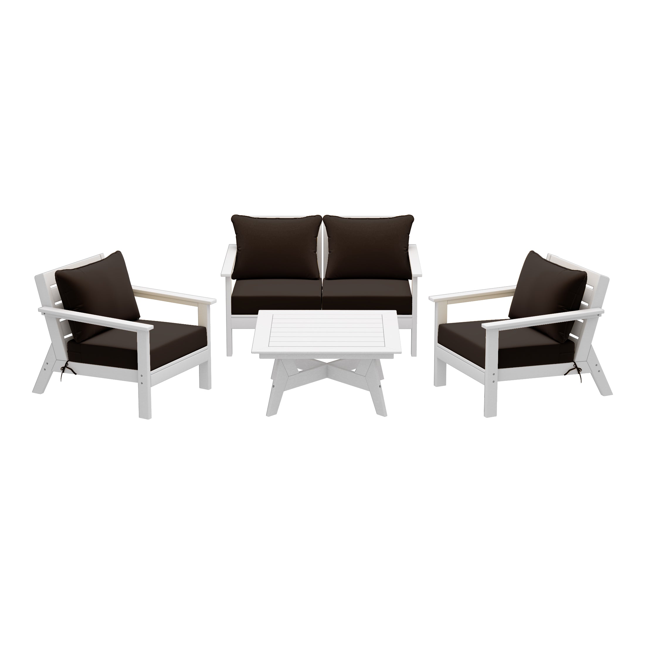 Portsmouth Outdoor 5-Piece Modular Sectional Patio Furniture Sofa Set