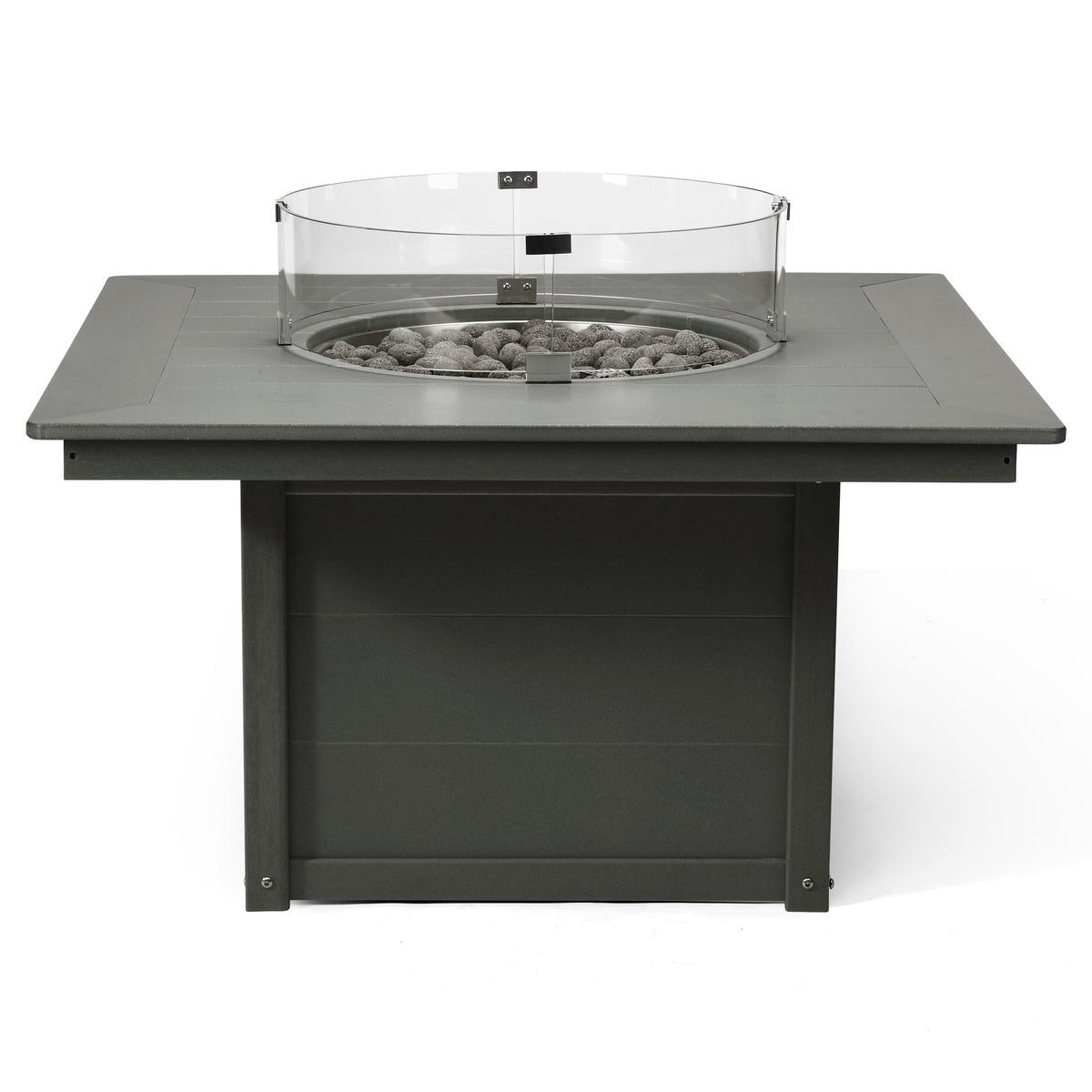 Sol 42" Modern Outdoor Patio Propane Square Fire Pit Table