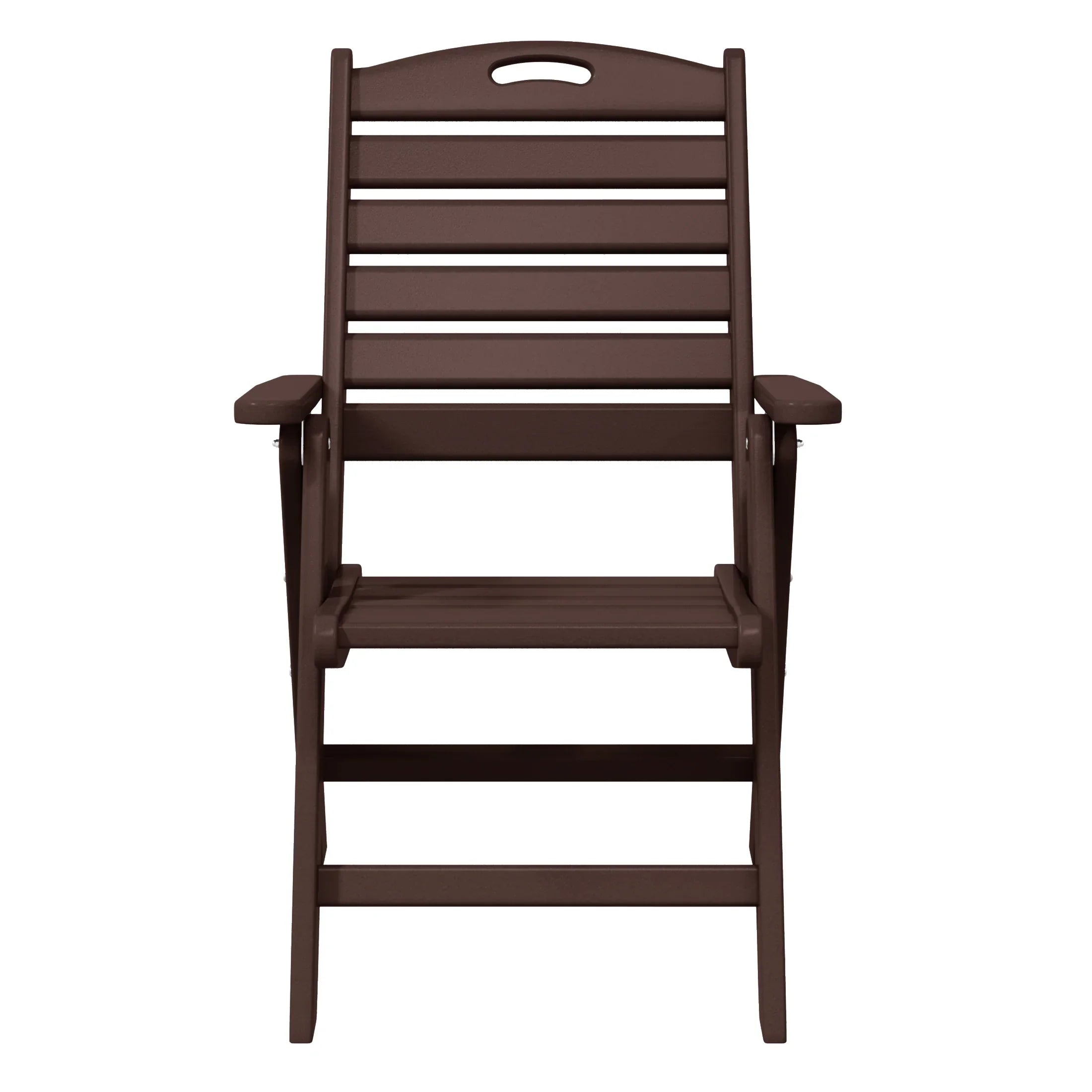 Cayman HDPE Adjustable Highback Folding Outdoor Patio Dining Chairs Set of 2