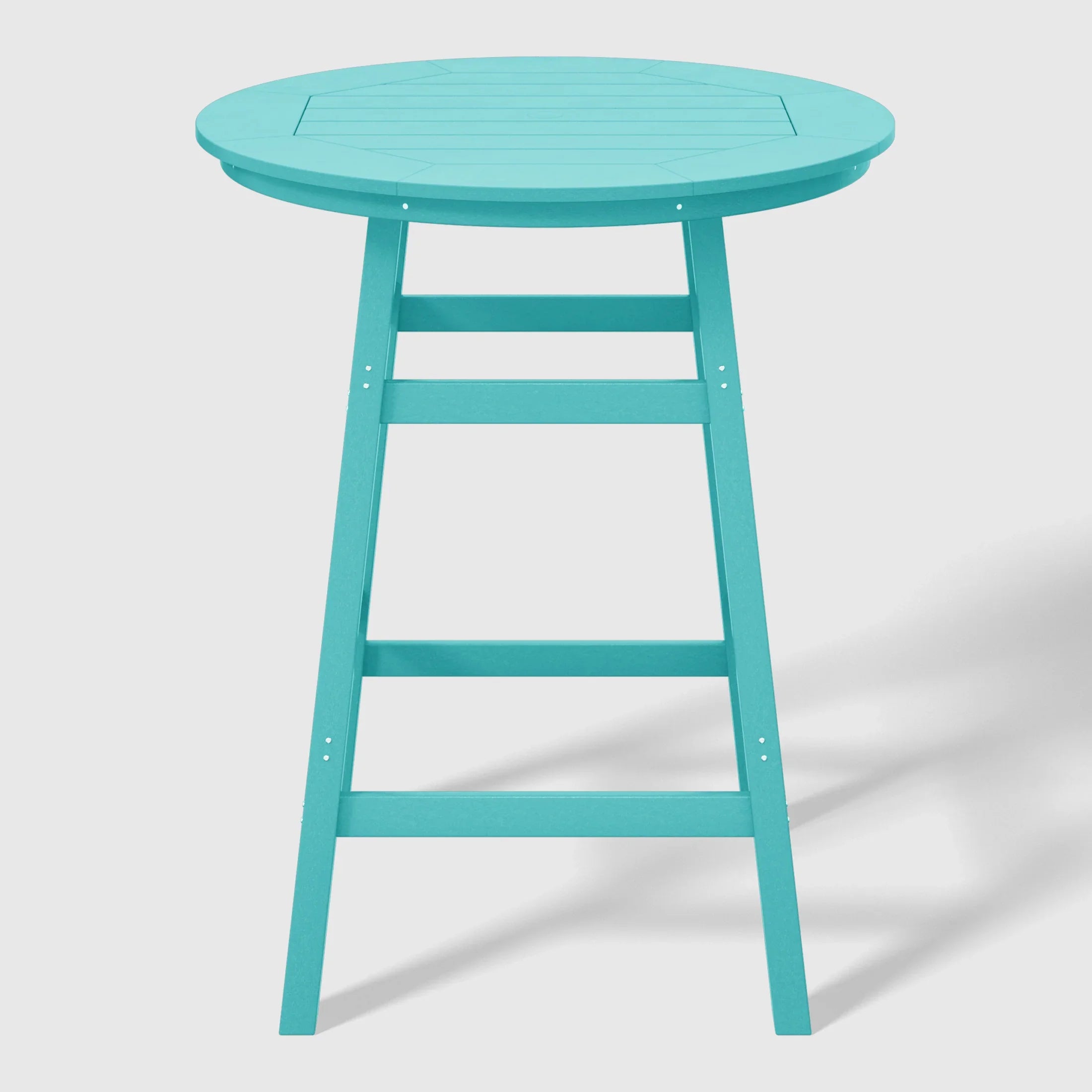 Paradise 5-Piece HDPE Outdoor Patio Dining Bar Bistro Table Set with Bar Stools