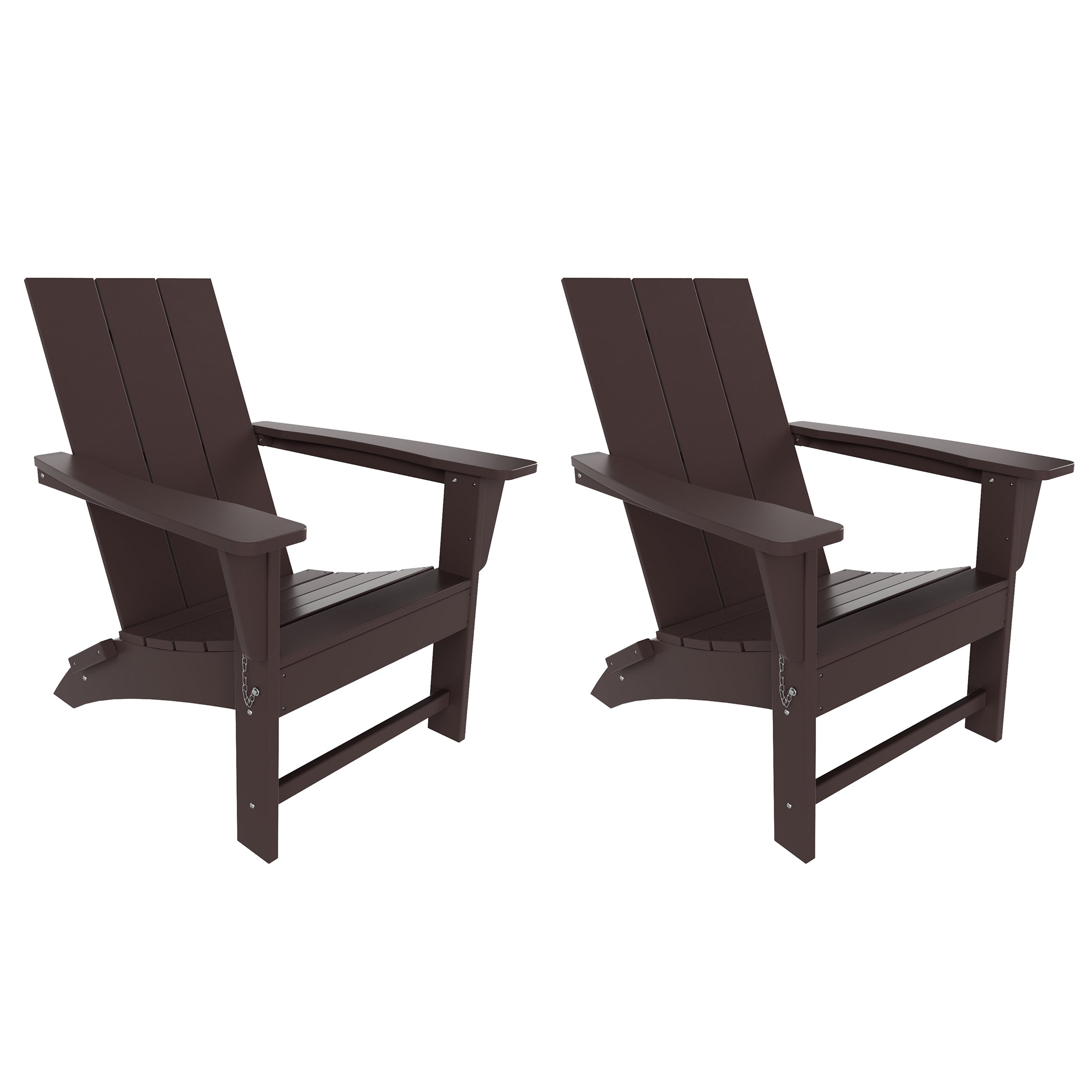 Palms Modern Outdoor Folding Adirondack Chair (Set of 2)