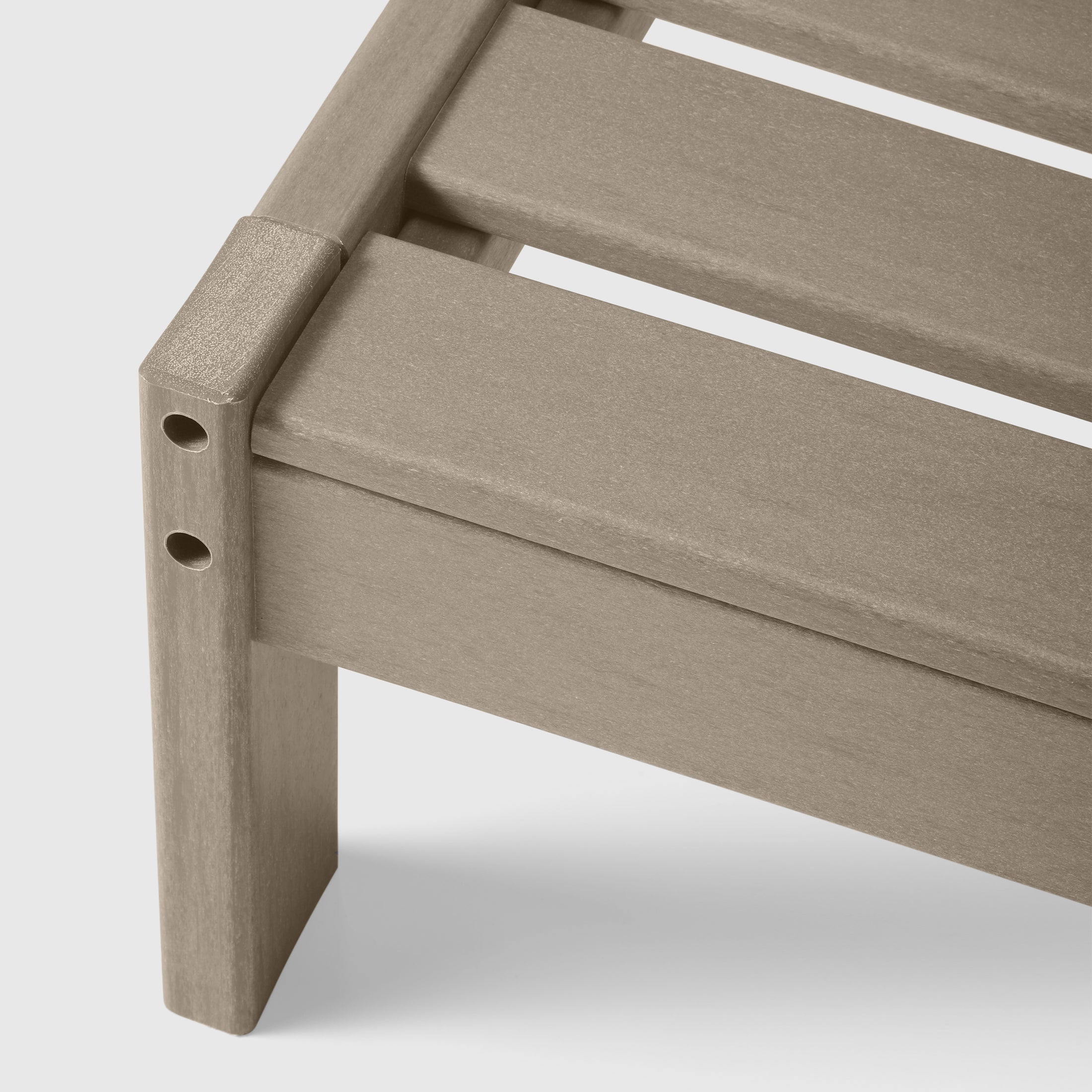 Portsmouth Outdoor HDPE Deep Seating Modular Armless Patio Chair