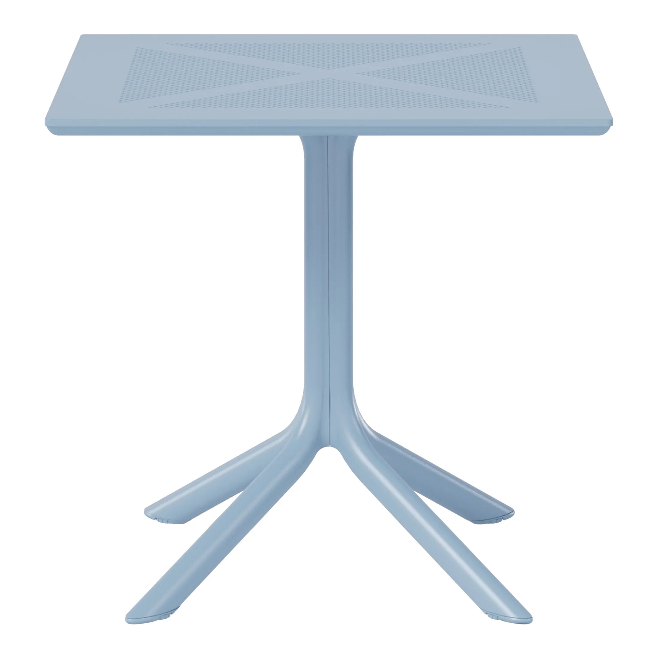 Sunshine 31.5" Square Plastic Outdoor Patio Dining Table for 4