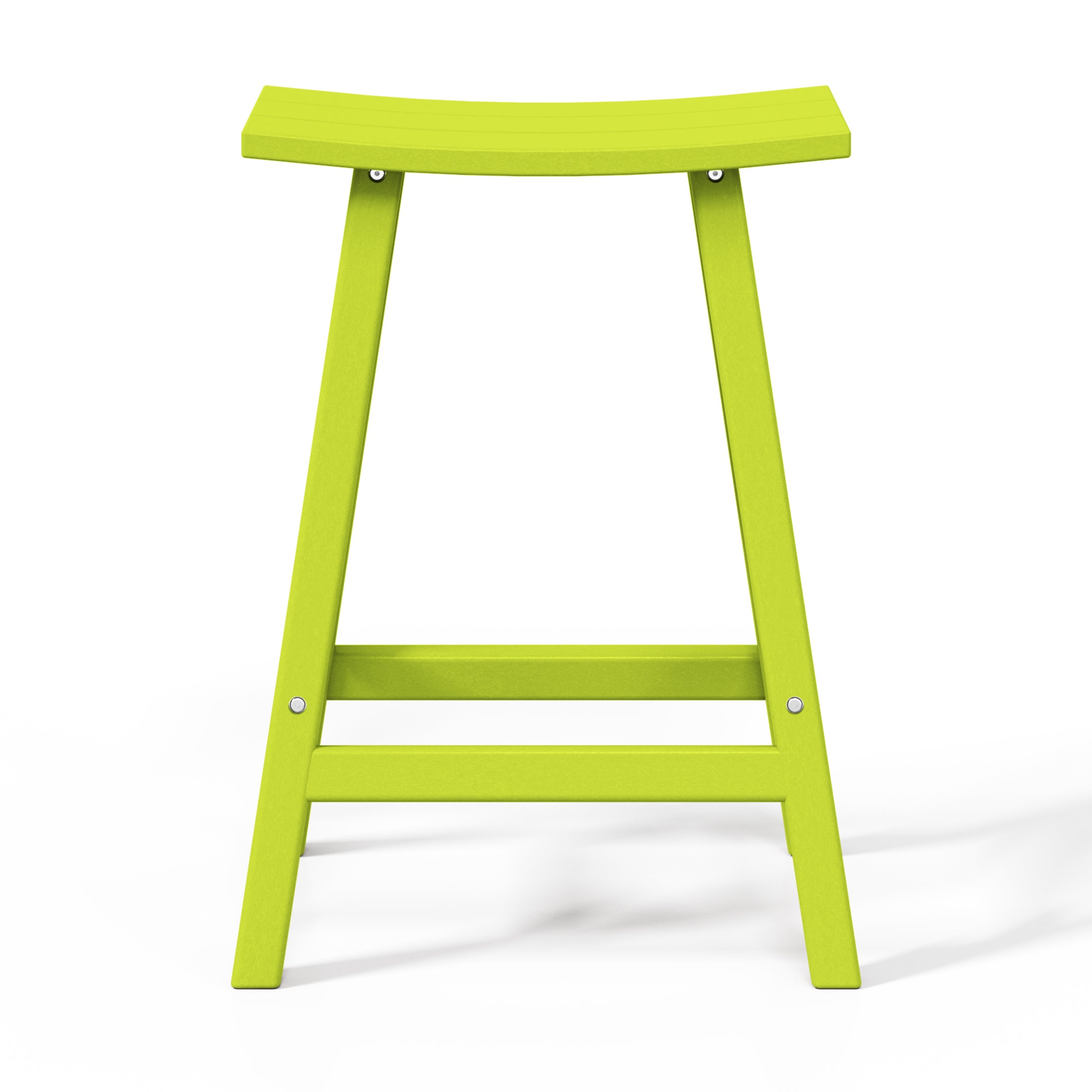 Paradise 24" HDPE Outdoor Patio Counter Height Bar Stools (Set of 2)