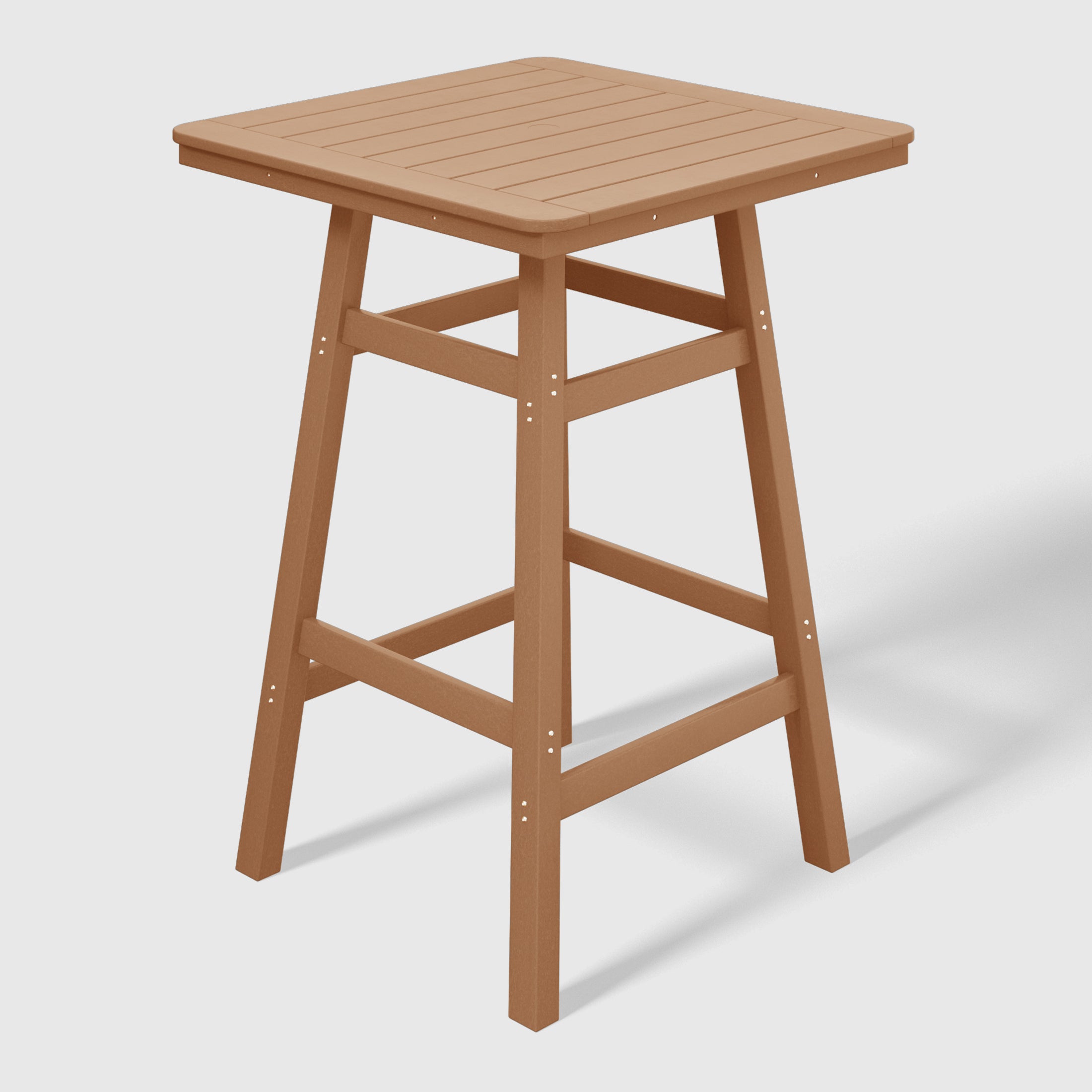 Paradise 5-Piece HDPE Outdoor Patio Dining Bar Bistro Table Set with Bar Stools