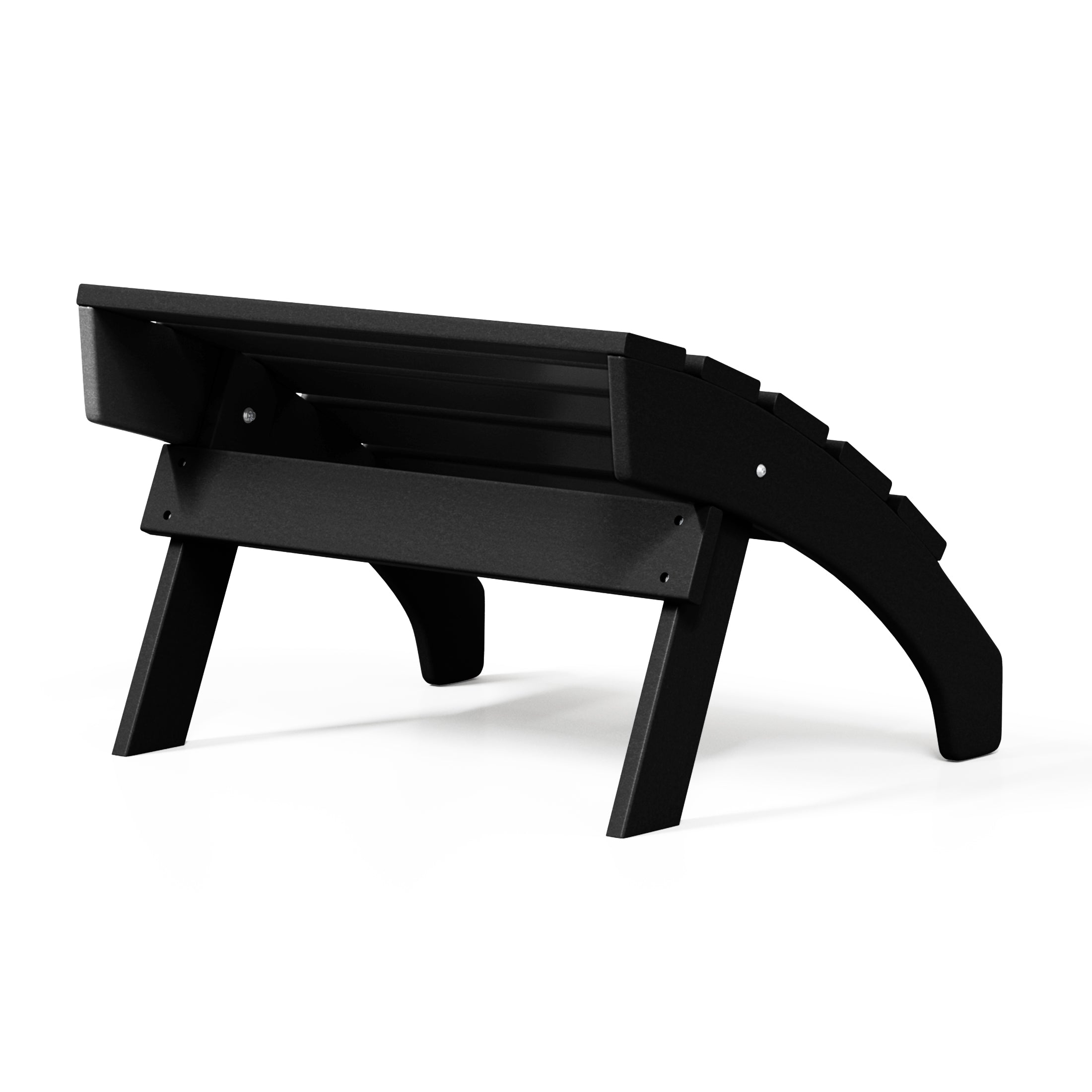 Portside Outdoor Patio HDPE Adirondack Ottoman Footrest