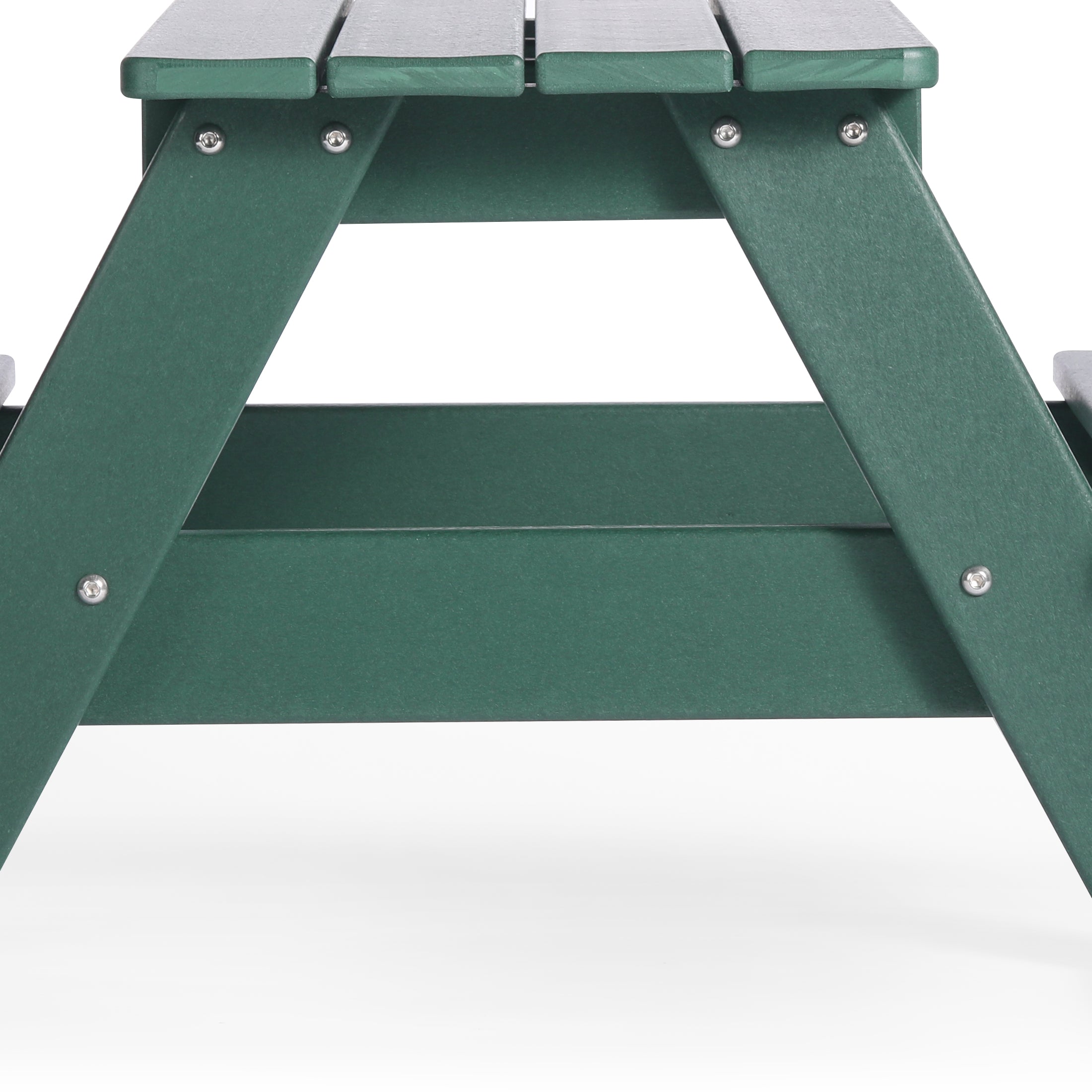 Paradise Outdoor Patio Kids HDPE Plastic Picnic Bench Table