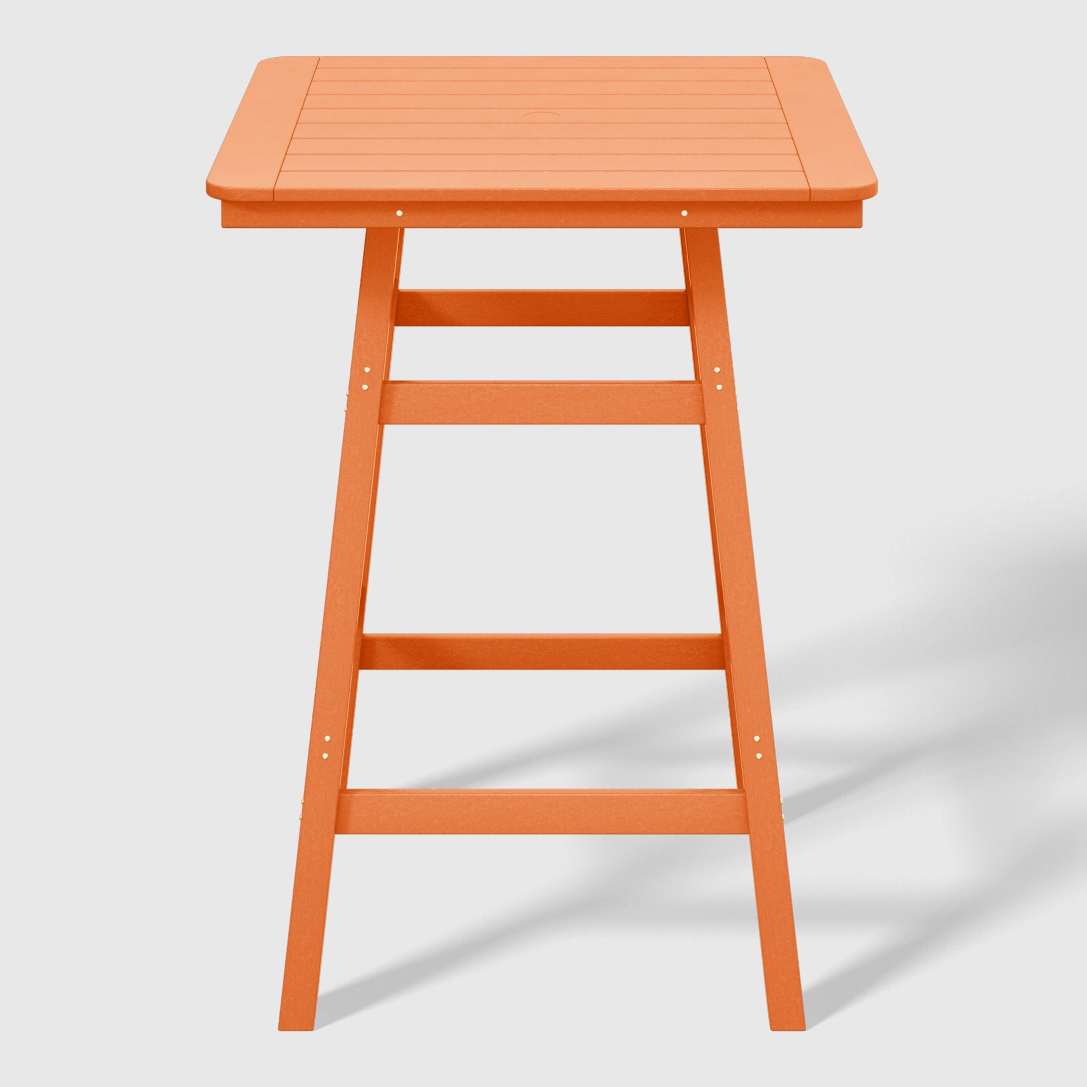 Paradise 5-Piece HDPE Outdoor Patio Dining Bar Bistro Table Set with Bar Stools