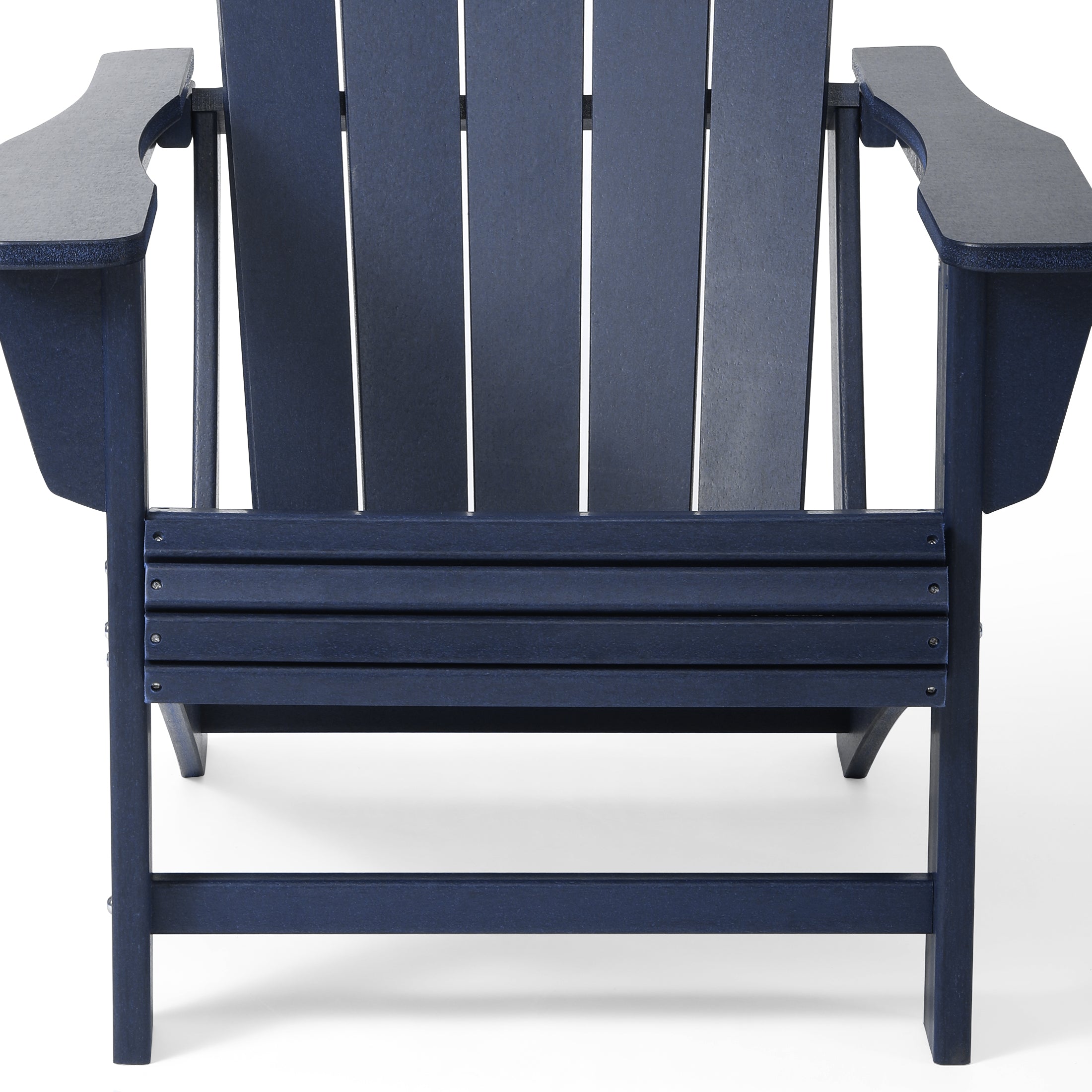 Lakeview Outdoor Patio HDPE Adirondack Chair With Cup Holder
