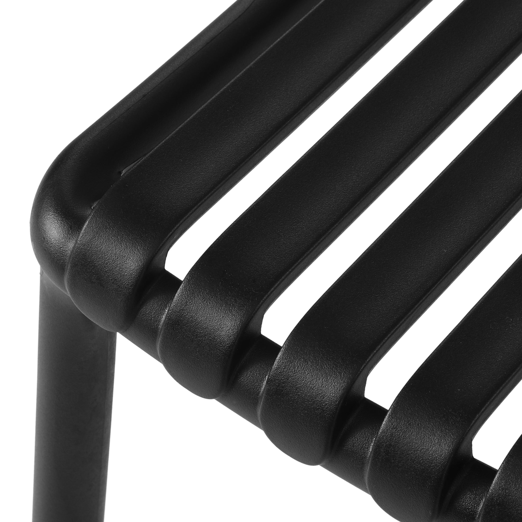 Sunshine Outdoor Stackable Polypropylene Plastic Dining Side Chairs (Set of 2)