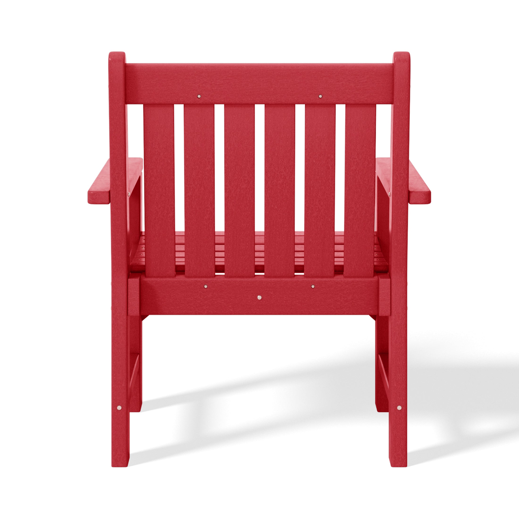 Paradise Outdoor Patio HDPE Adirondack Dining Arm Chairs (Set of 4)