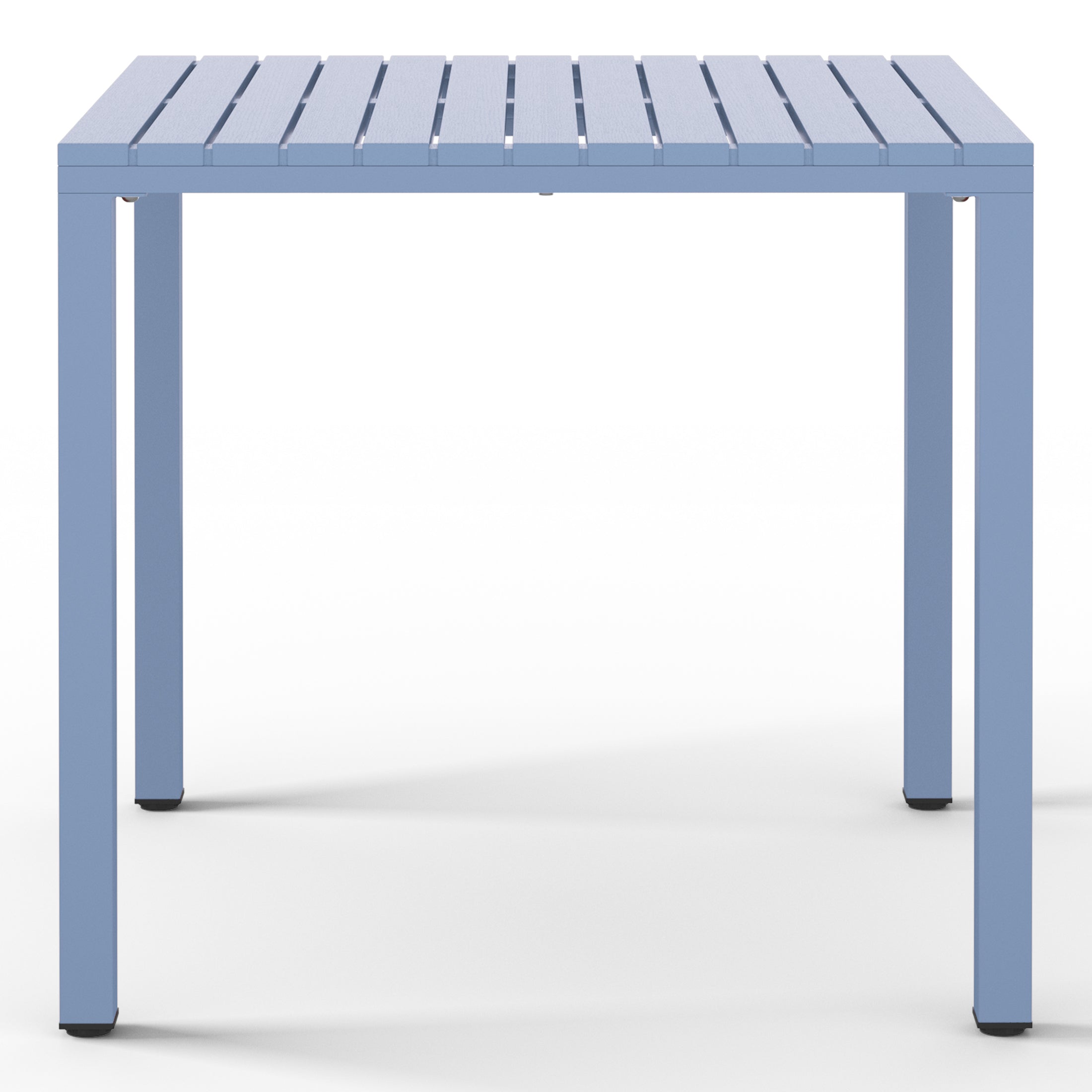 Sunshine 31.5" Iron Metal Frame Outdoor Square Patio Dining Table