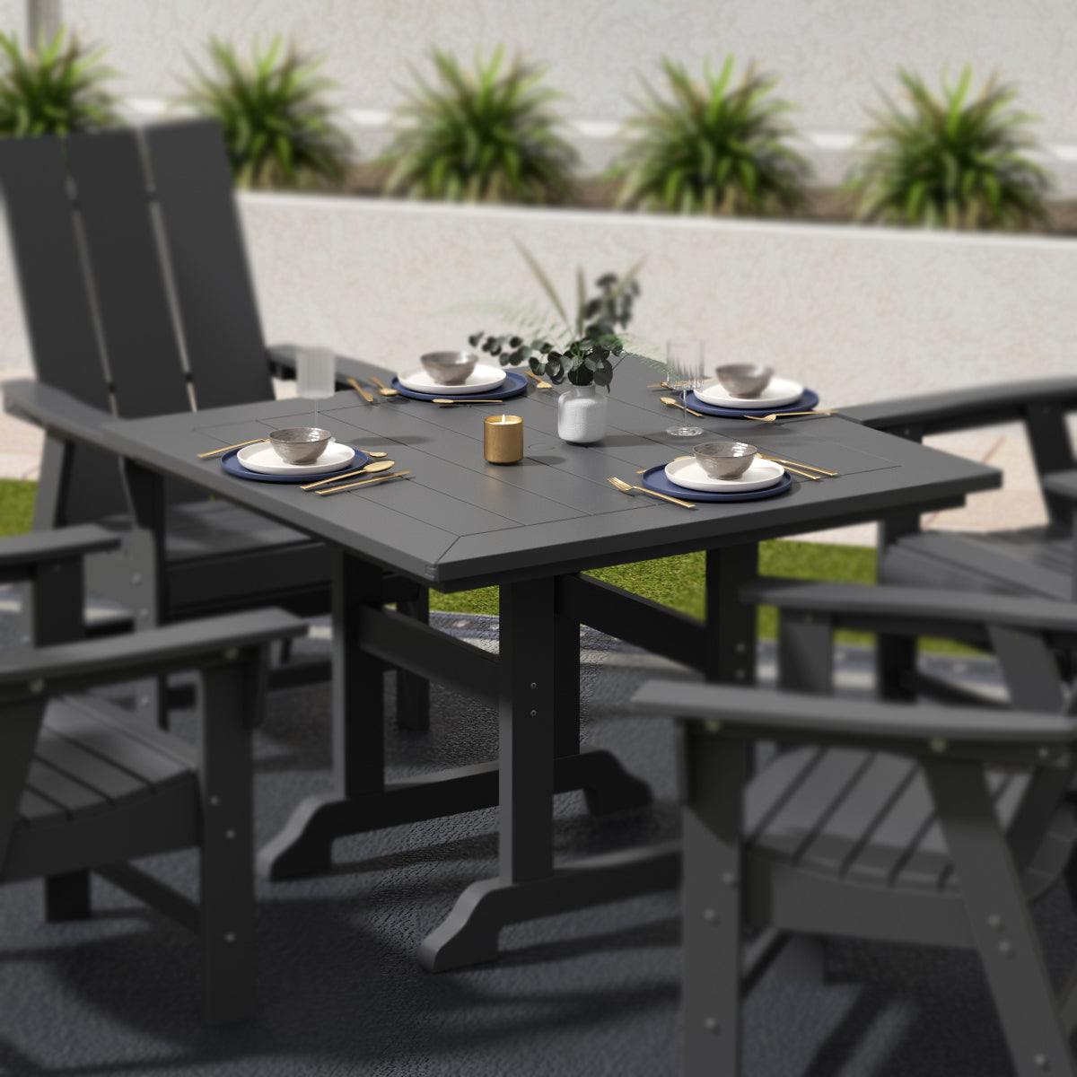 Paradise 43" Outdoor Patio Square Dining Table