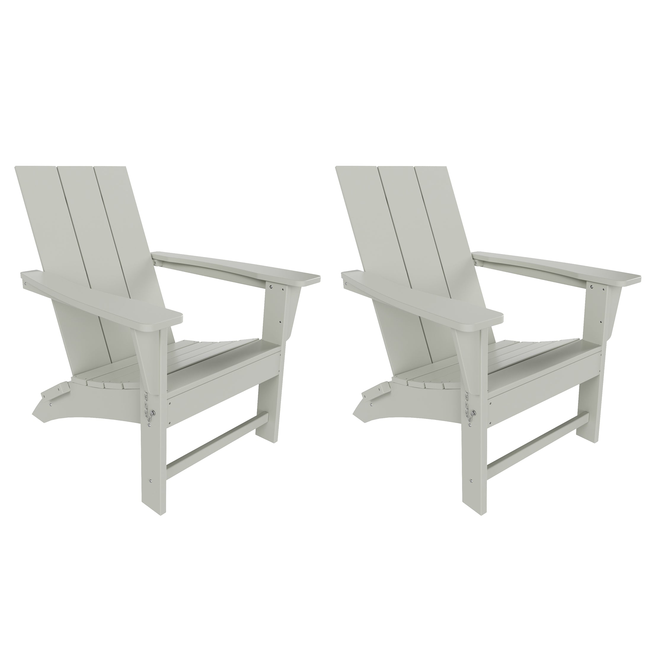 Palms Modern Outdoor Folding Adirondack Chair (Set of 2)