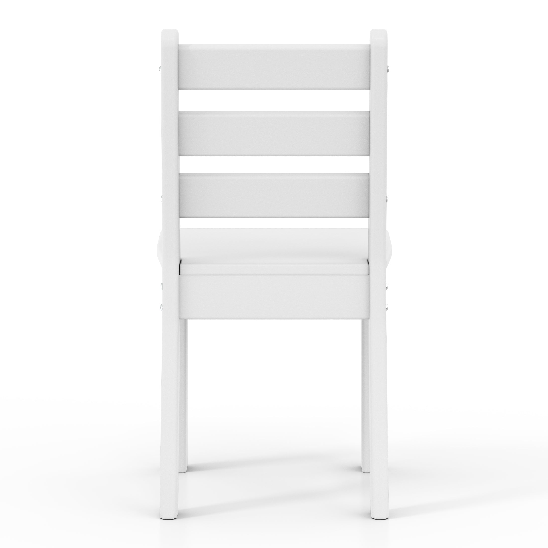 Playhouse Outdoor HDPE Kids Plastic Toddler Dining Chair (Set of Two)