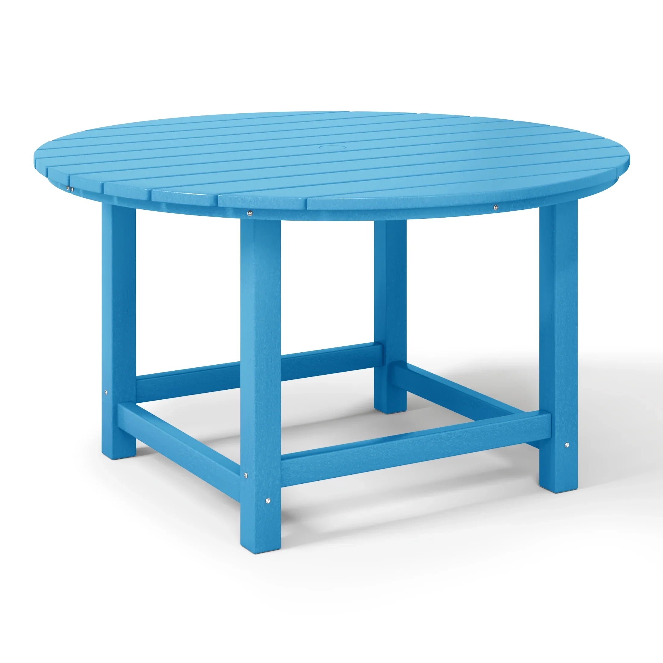 Paradise Kids Outdoor Patio Furniture HDPE 38" Wide Round Dining Table