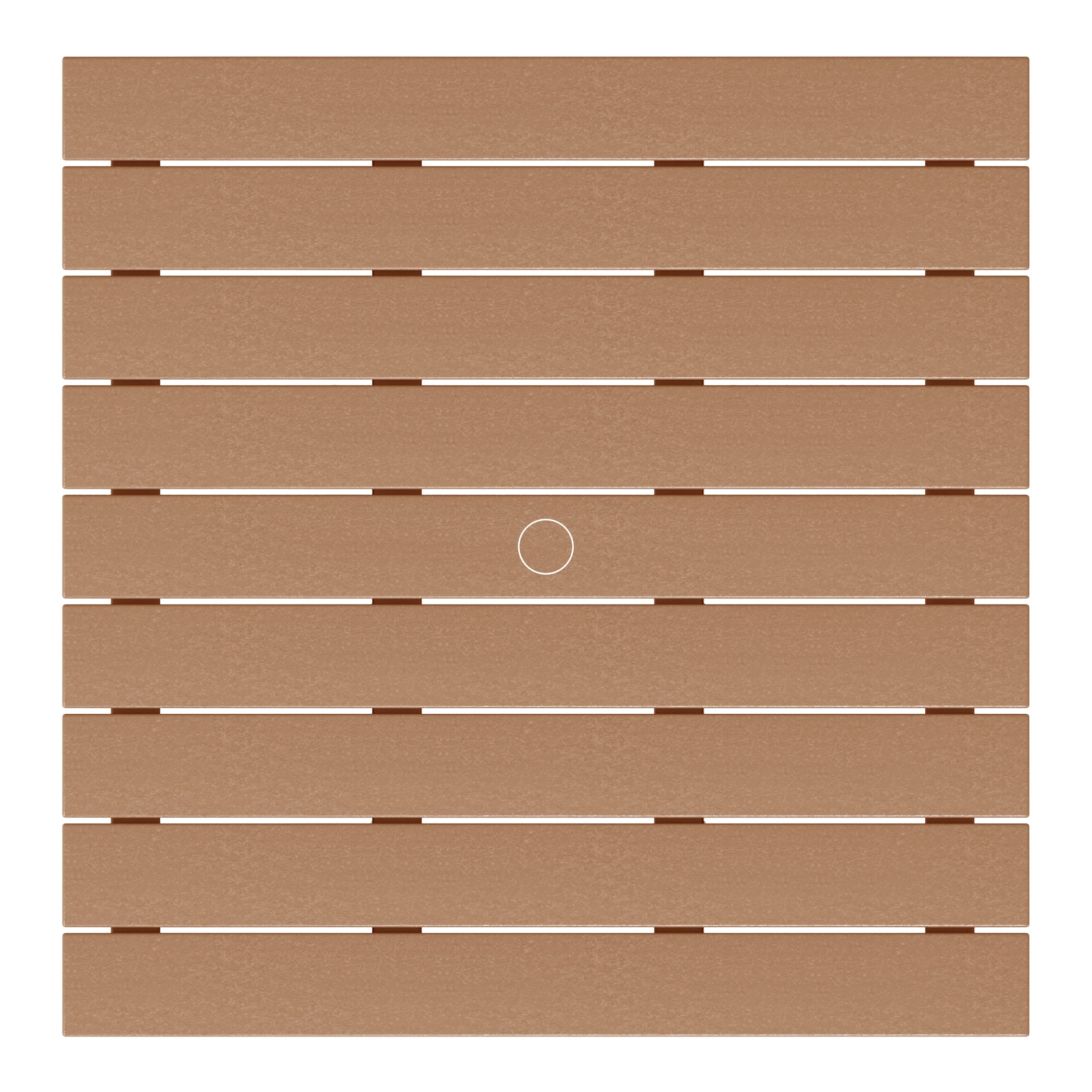 Paradise Low Outdoor HDPE Square Patio Coffee Table