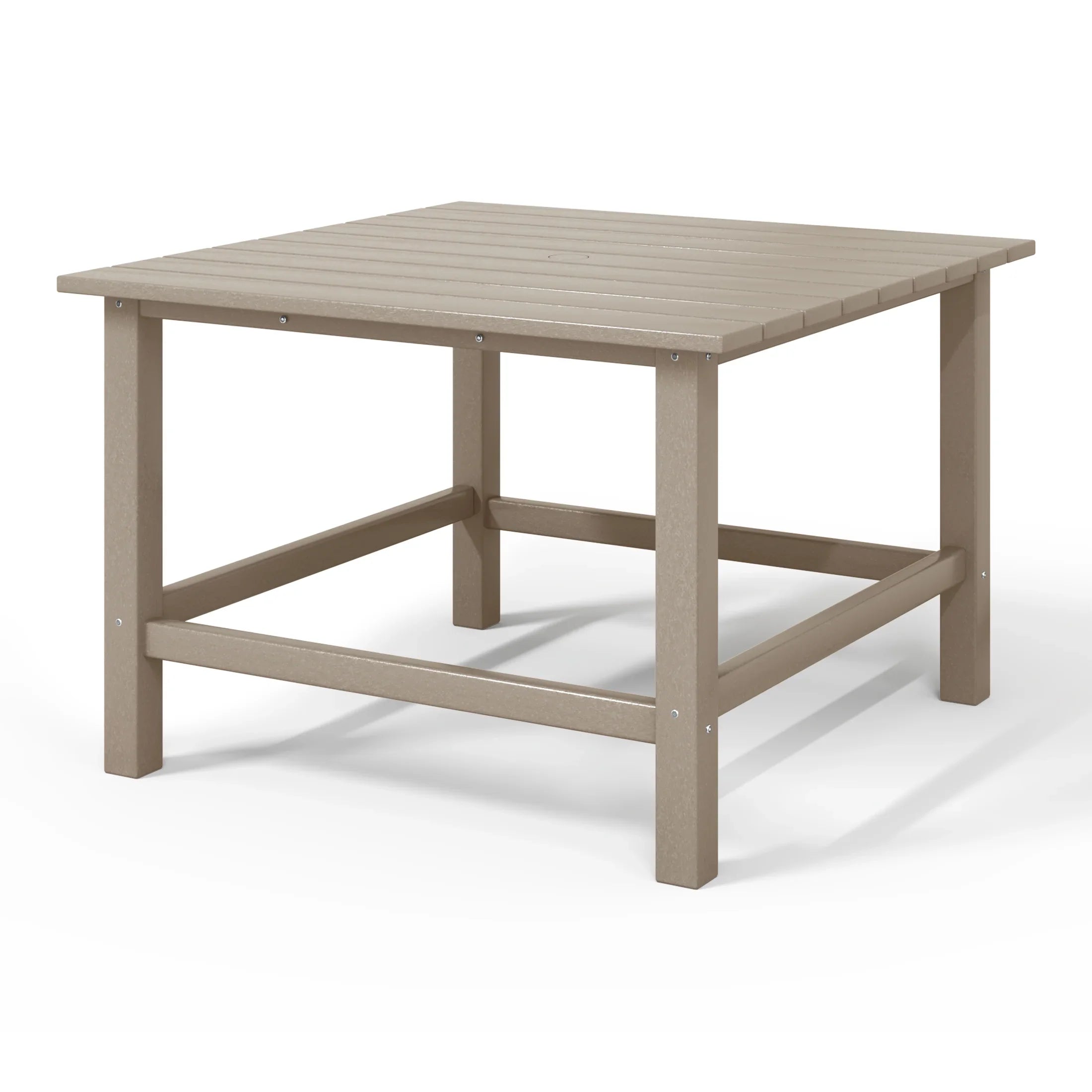 Paradise Kids Outdoor Patio Furniture HDPE 30" Wide Square Dining Table