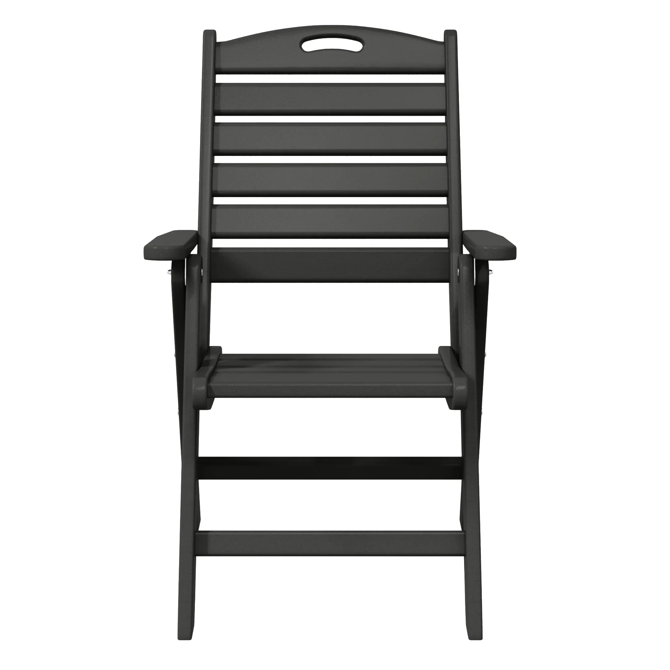 Cayman HDPE Adjustable Highback Folding Outdoor Patio Dining Chairs Set of 2