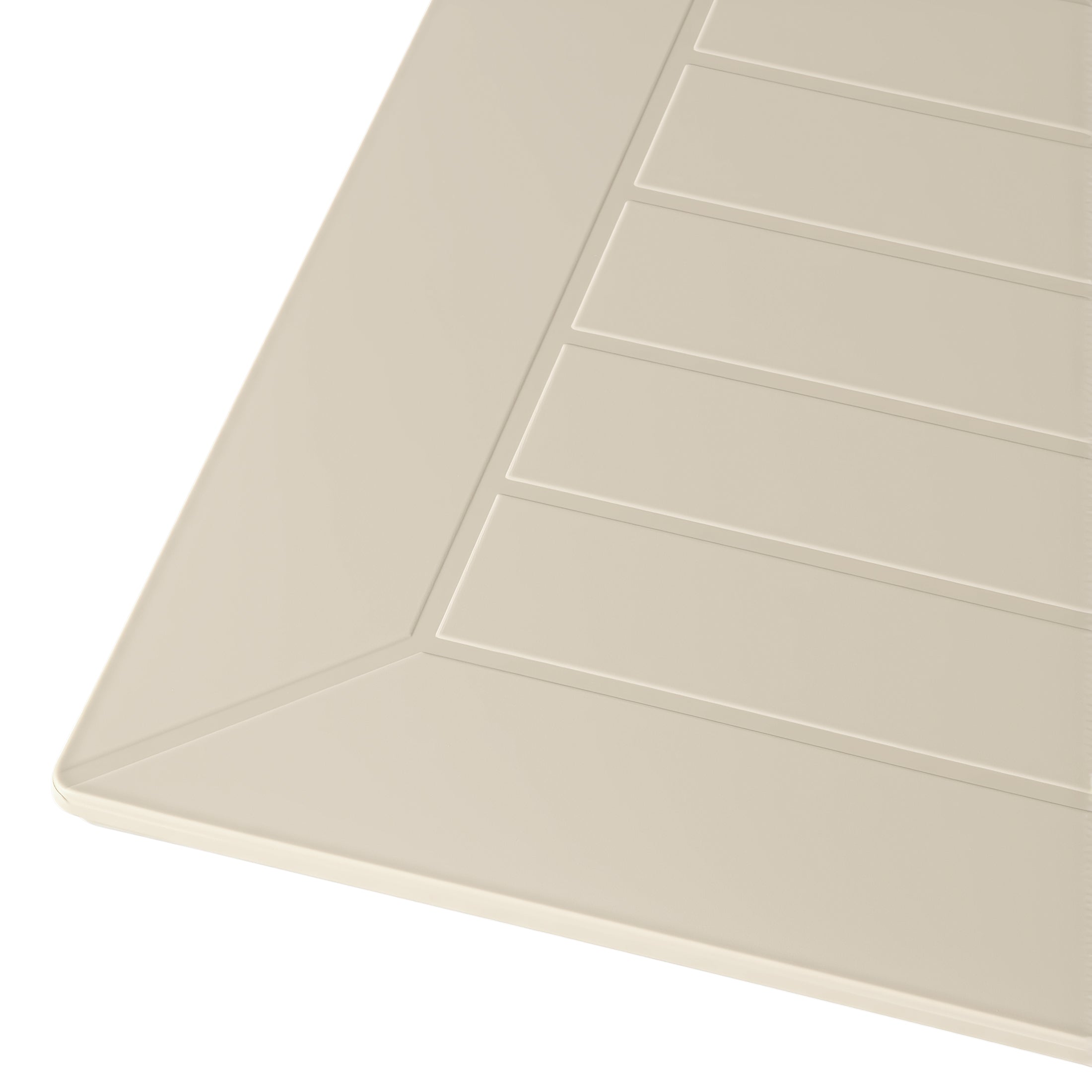 Sunshine 31.5" Square Outdoor Plastic Resin Patio Dining Table for 4