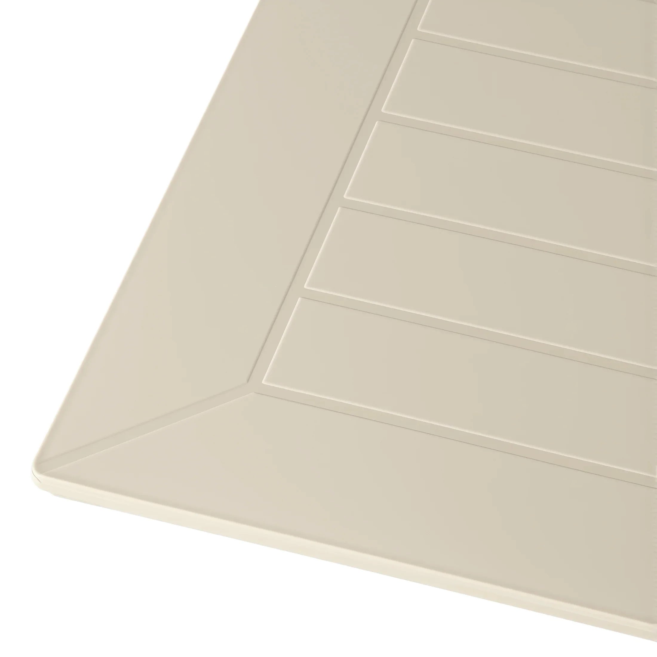 Sunshine 31.5" Square Outdoor Plastic Resin Patio Dining Table for 4