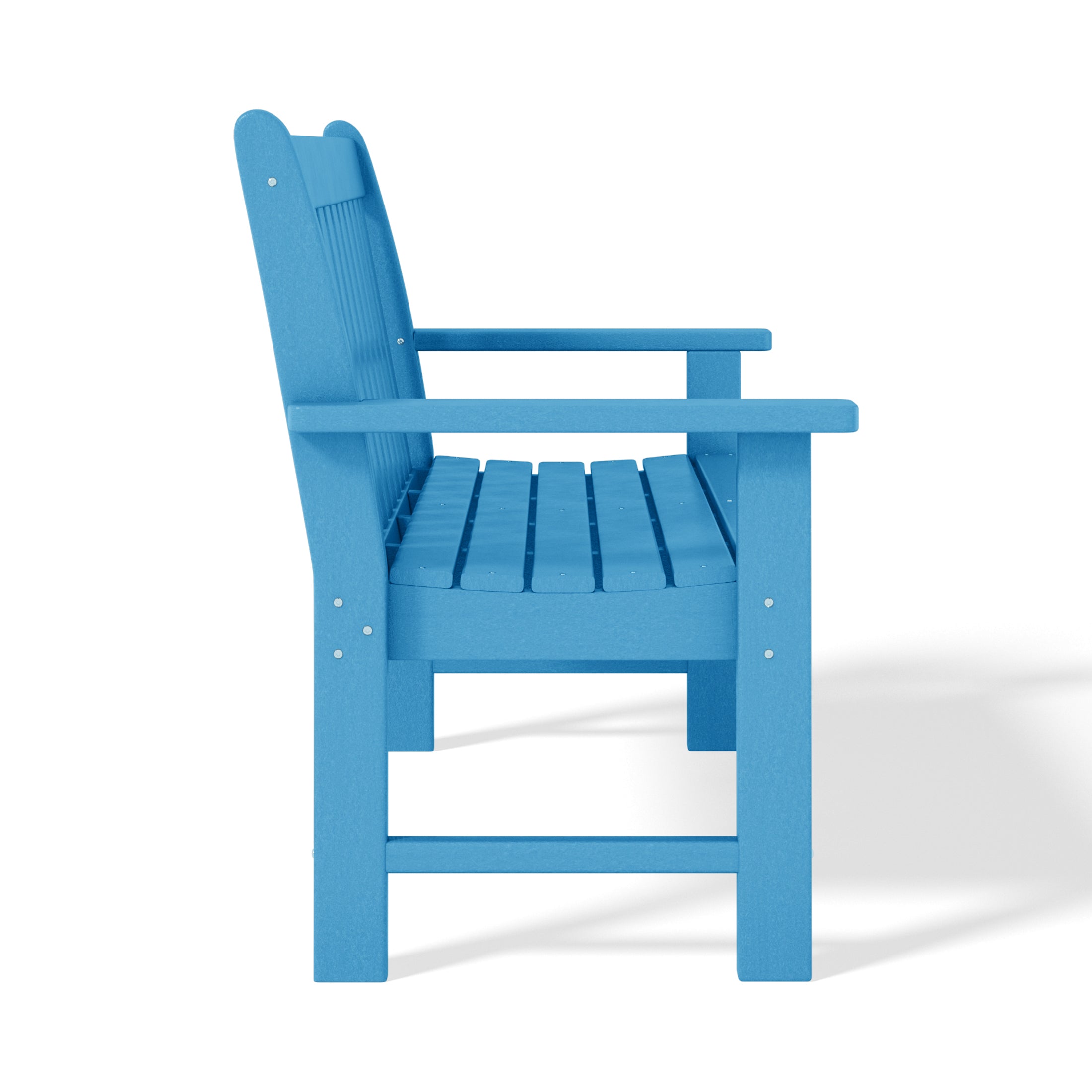 Paradise 3-Piece HDPE Outdoor Patio Furniture Couch and Coffee Table Set