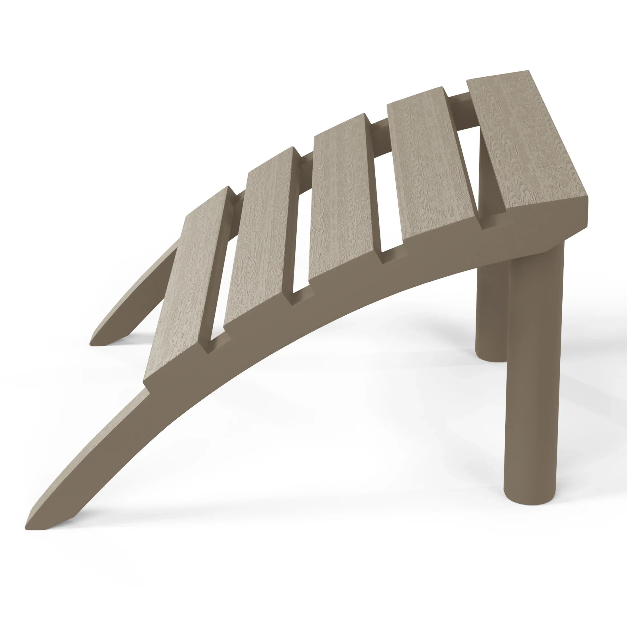 Cayman Outdoor Patio HDPE Adirondack Ottoman Footrest