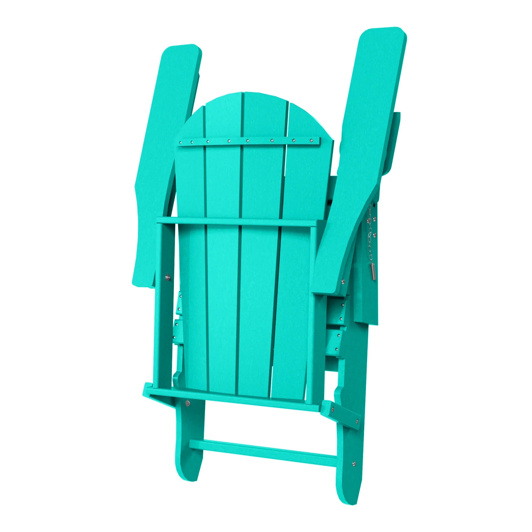 Paradise Folding Adjustable Adirondack Chair with Retractable Ottoman and Cup Holder (Set of 2)