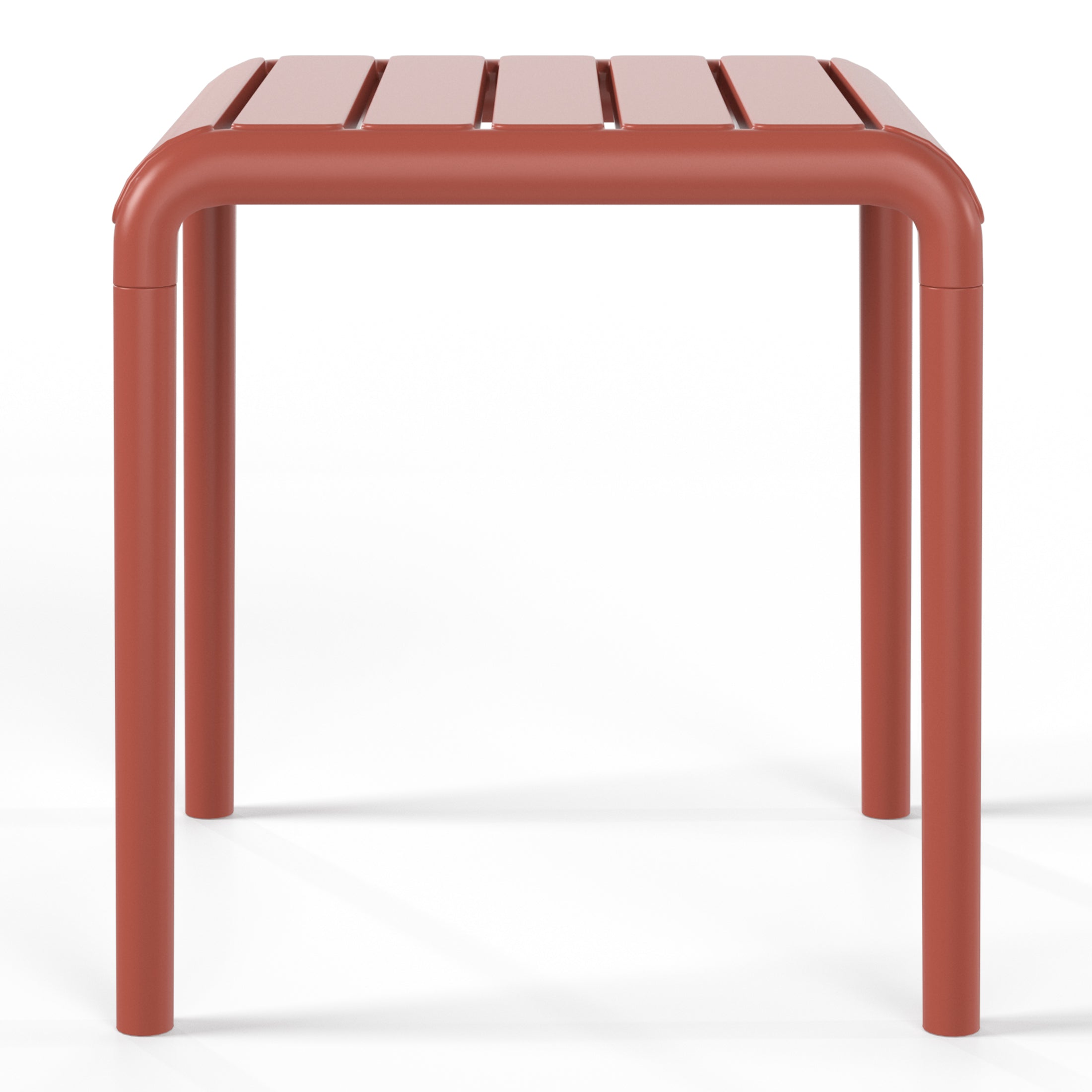 Sunshine Plastic Modern Outdoor Patio Accent Side Tables (Set of 2)