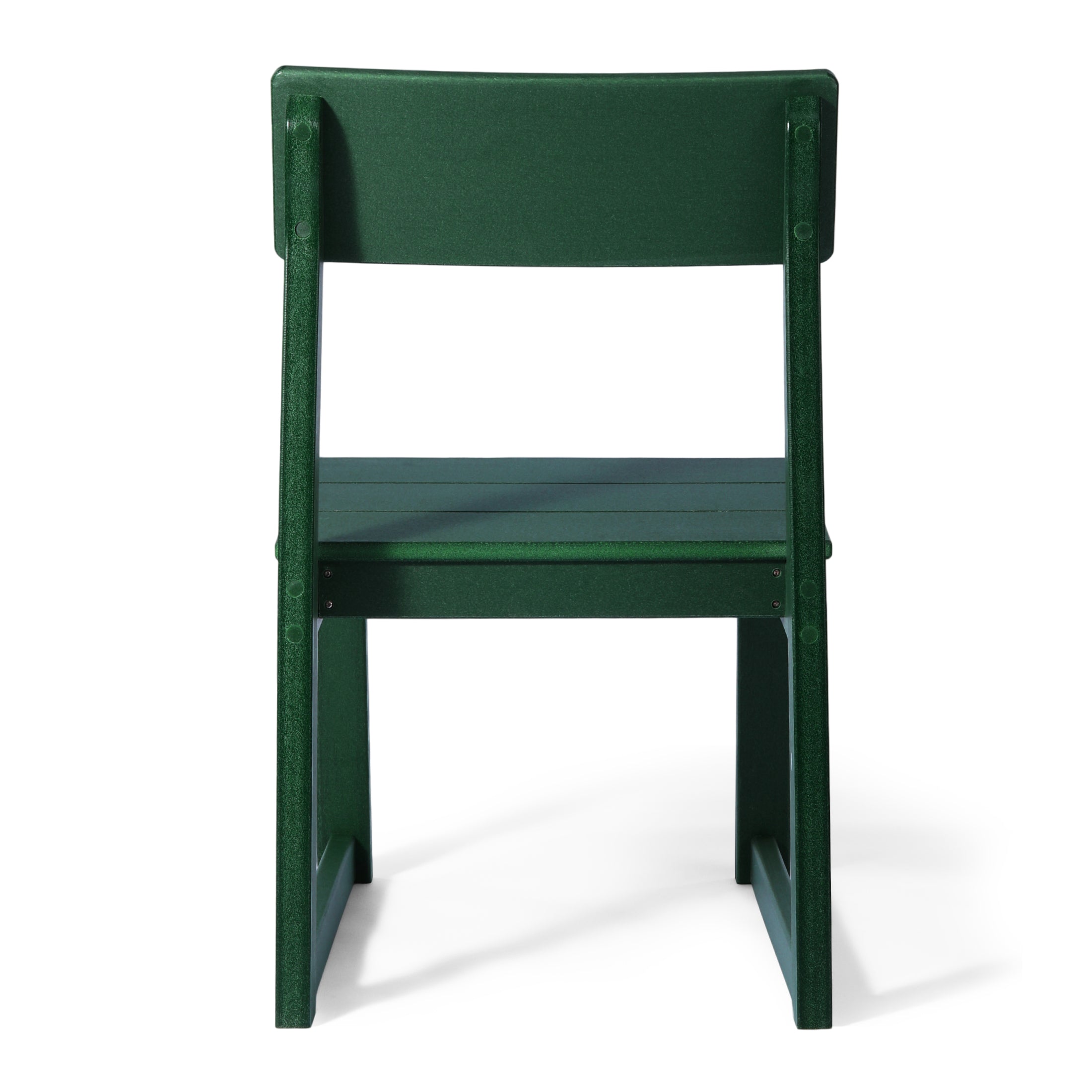 Cambria Modern HDPE Outdoor Armless Patio Dining Chairs (Set of 2)