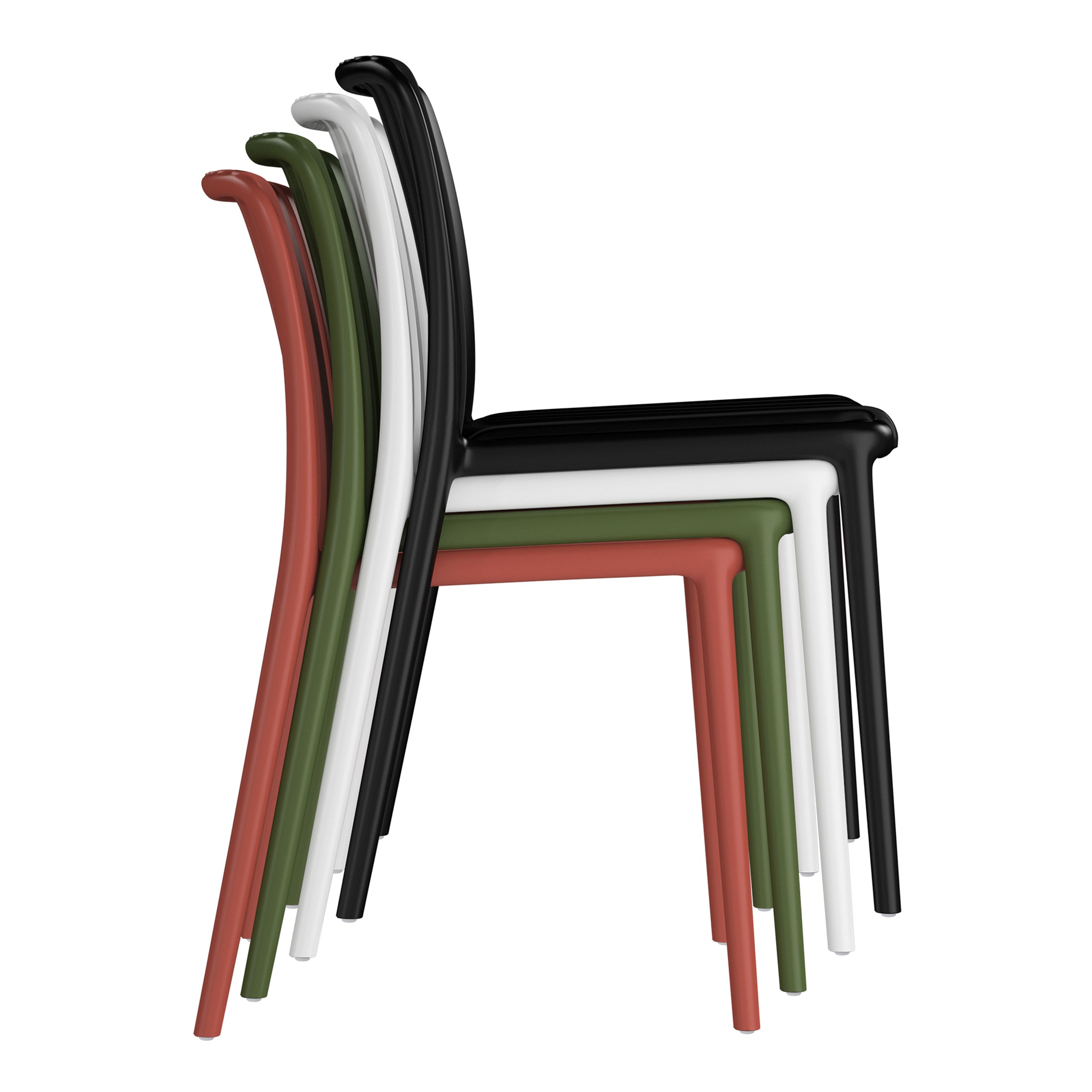 Sunshine 5-Piece Outdoor Metal Dining Table Set And Stackable Resin Patio Chairs