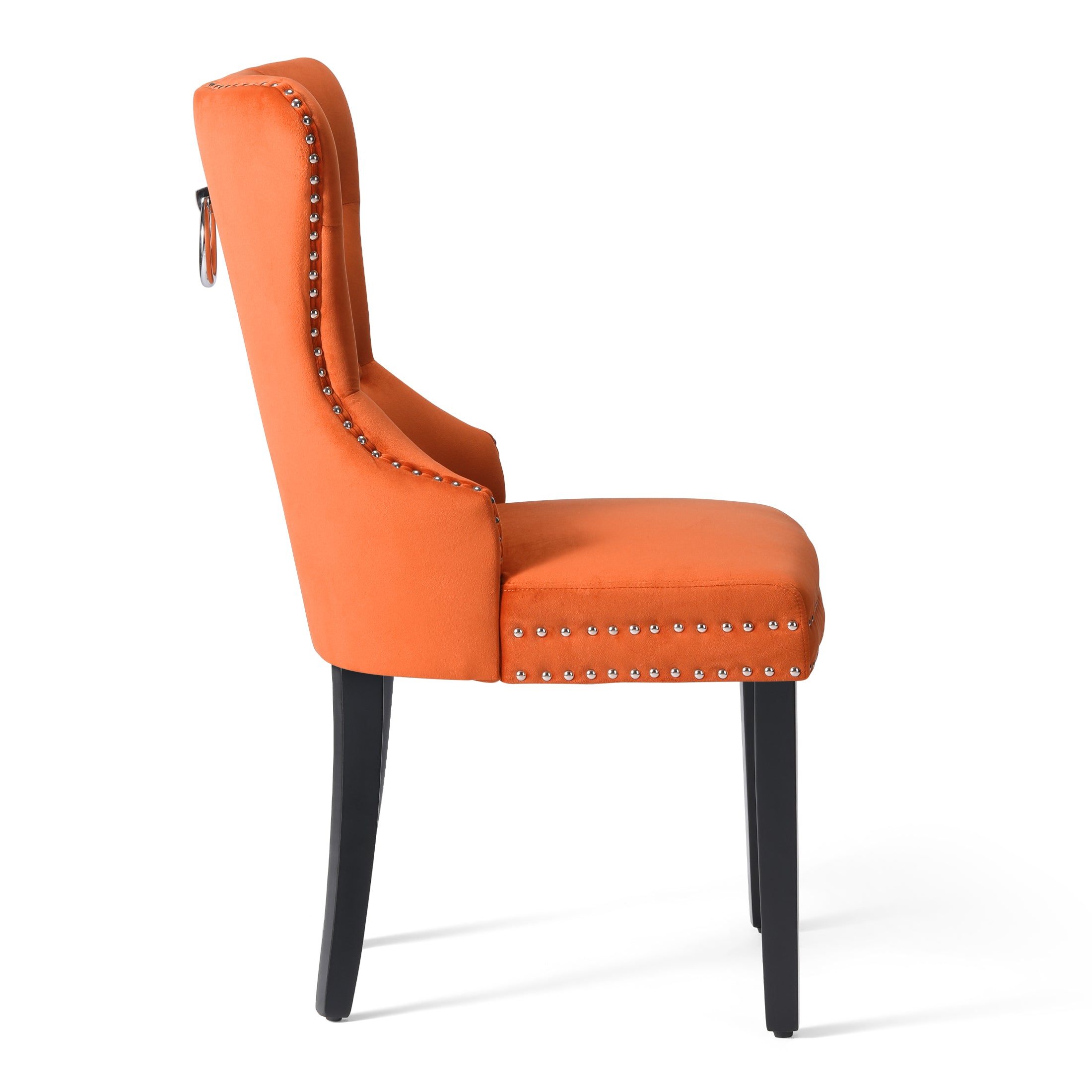 Hank Velvet Upholstered Tufted Dining Chairs (Set of 6)