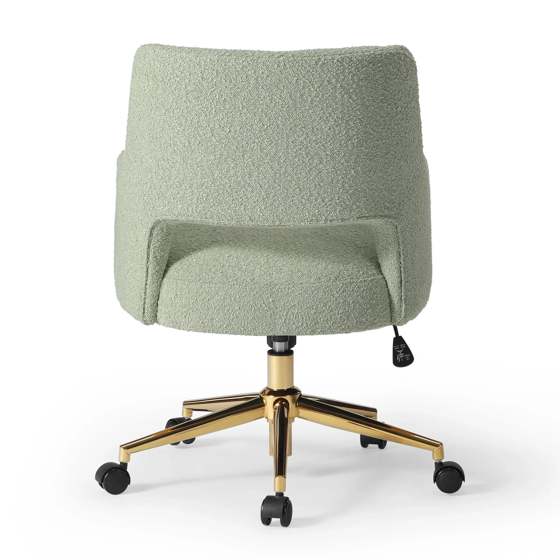 Amélie Mid-Century Modern Swivel Office Vanity Chair with Wheels