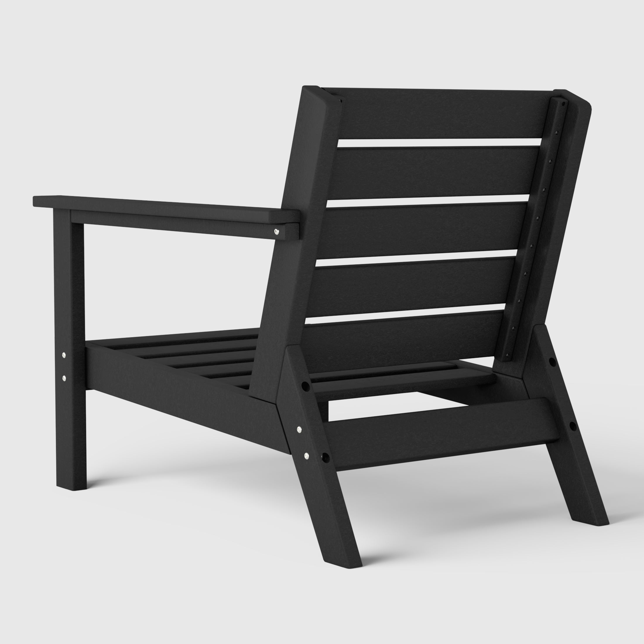 Portsmouth Outdoor Patio HDPE Right Arm Facing Deep Seating Corner Chair