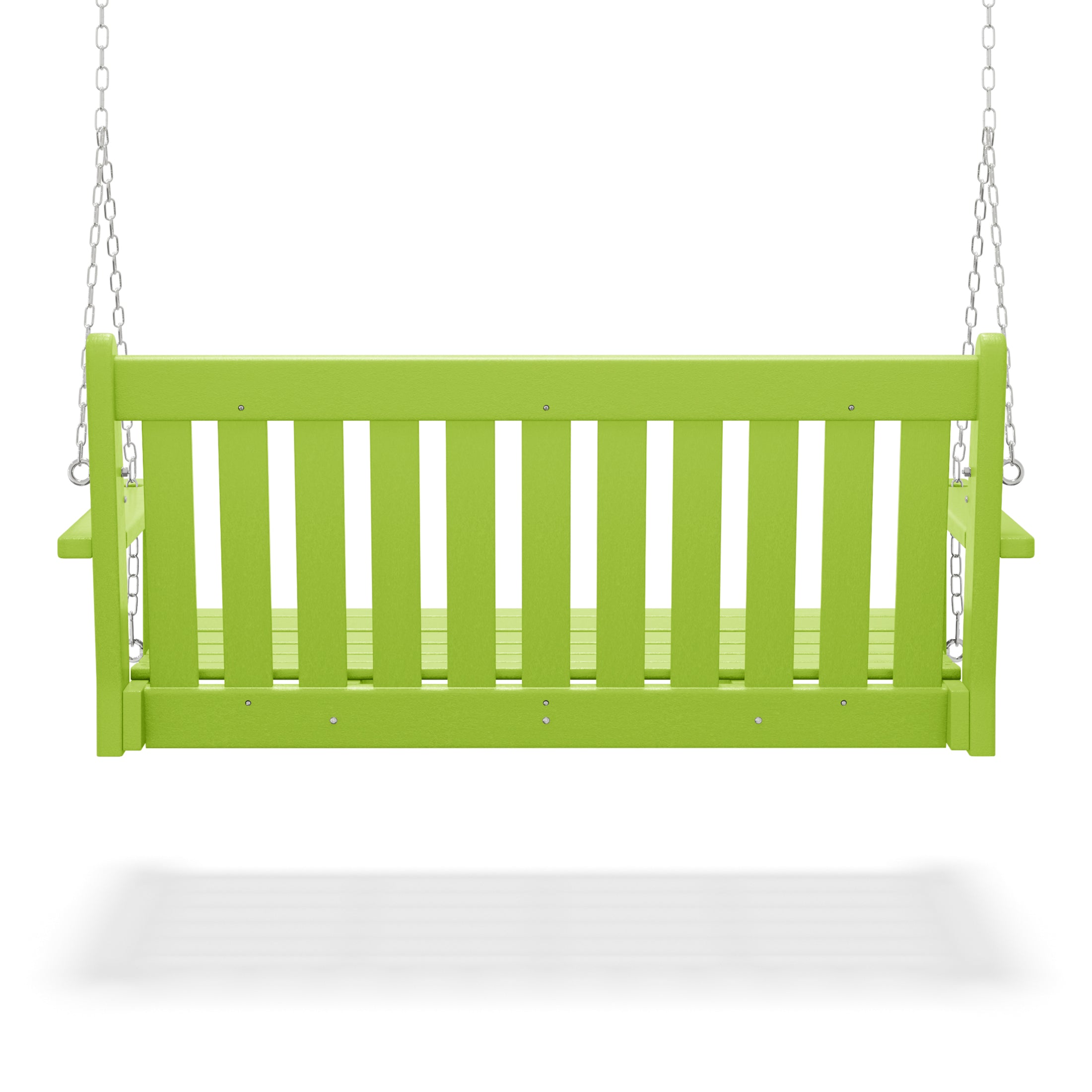 Paradise Outdoor Patio HDPE Hanging Front Porch Swing Bench