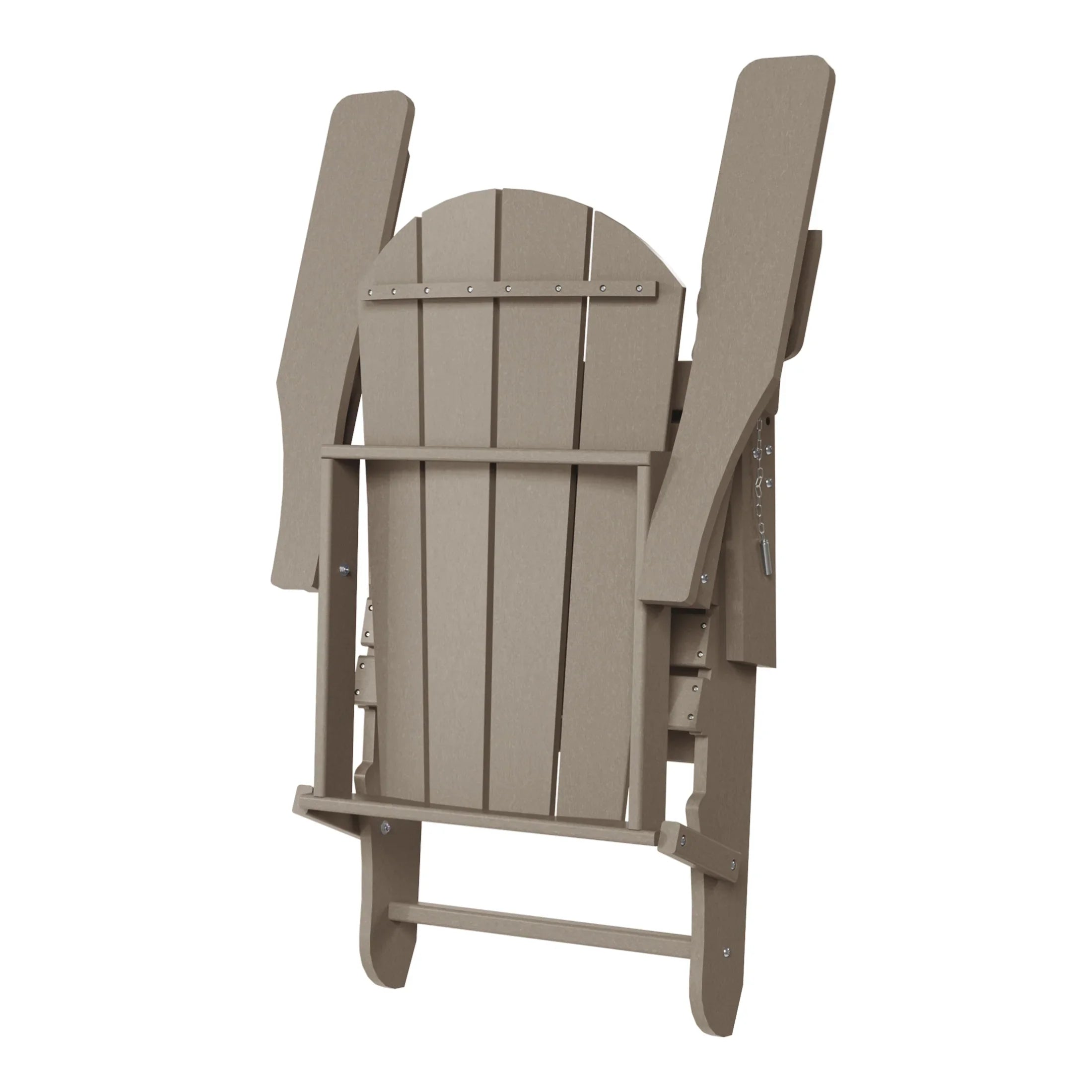 Paradise Folding Adjustable Adirondack Chair with Retractable Ottoman and Cup Holder (Set of 2)
