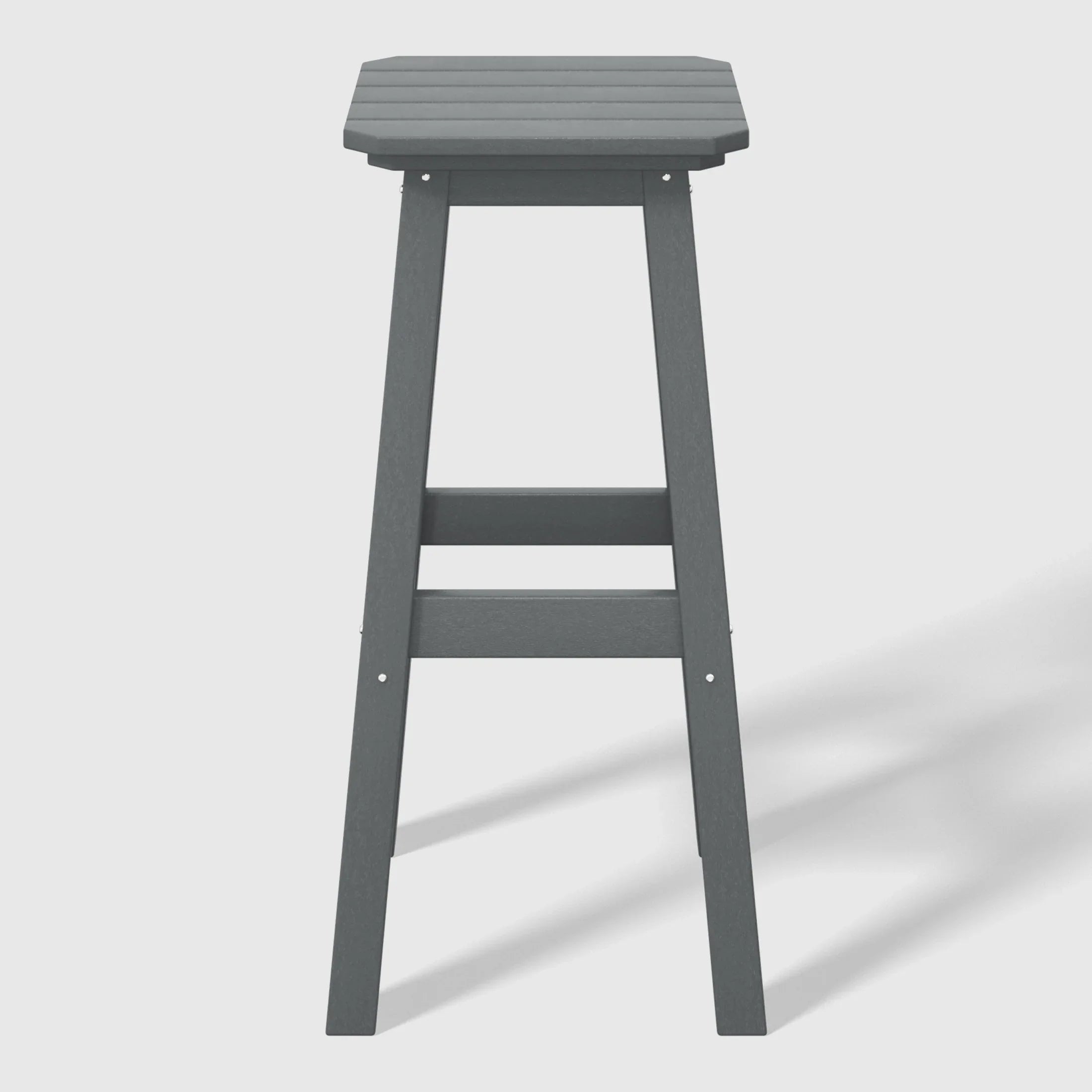 Paradise 29" HDPE Outdoor Patio Square Bar Stools (Set of 2)