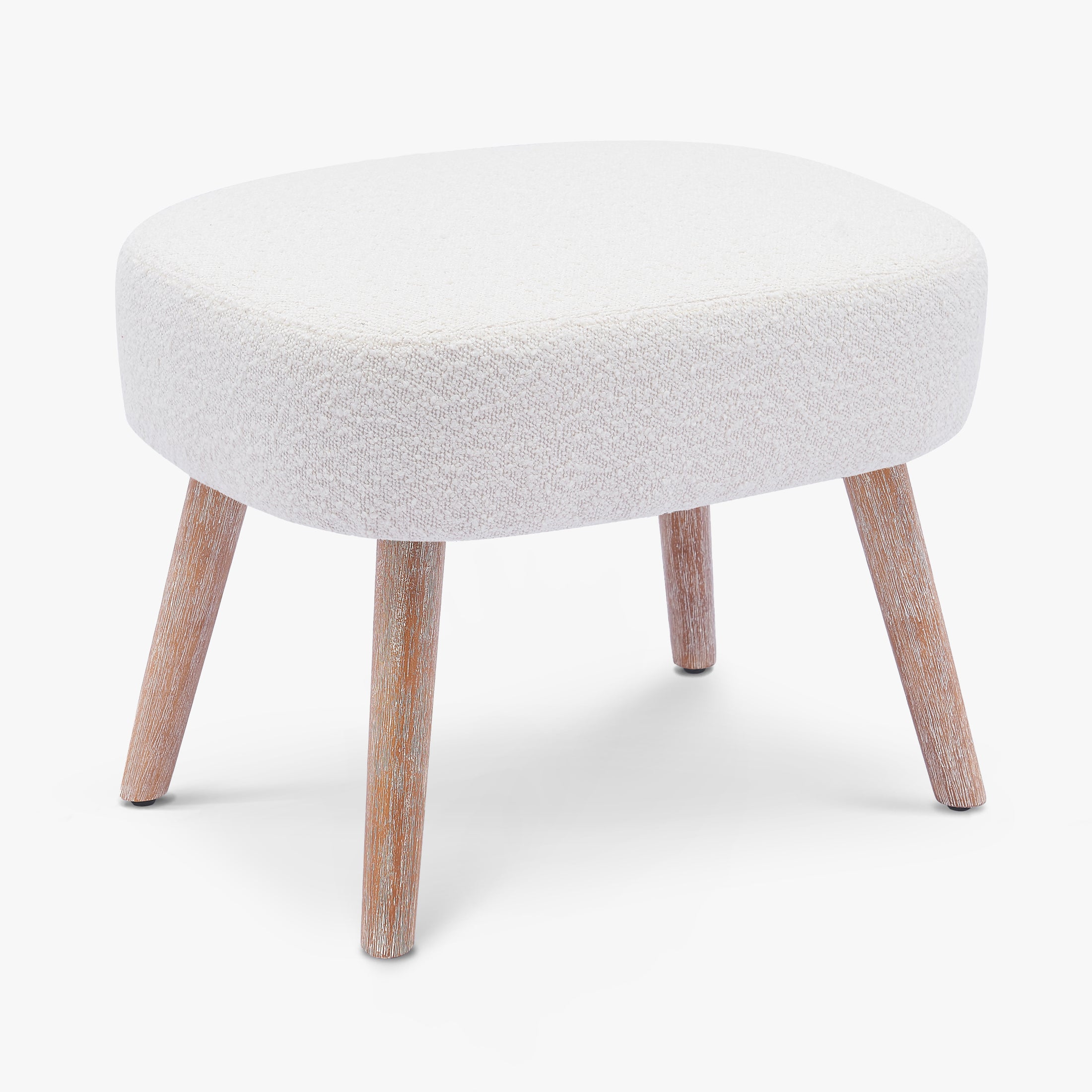 Amélie 21" Wide Square Upholstered Cushion Ottoman Foot Stool