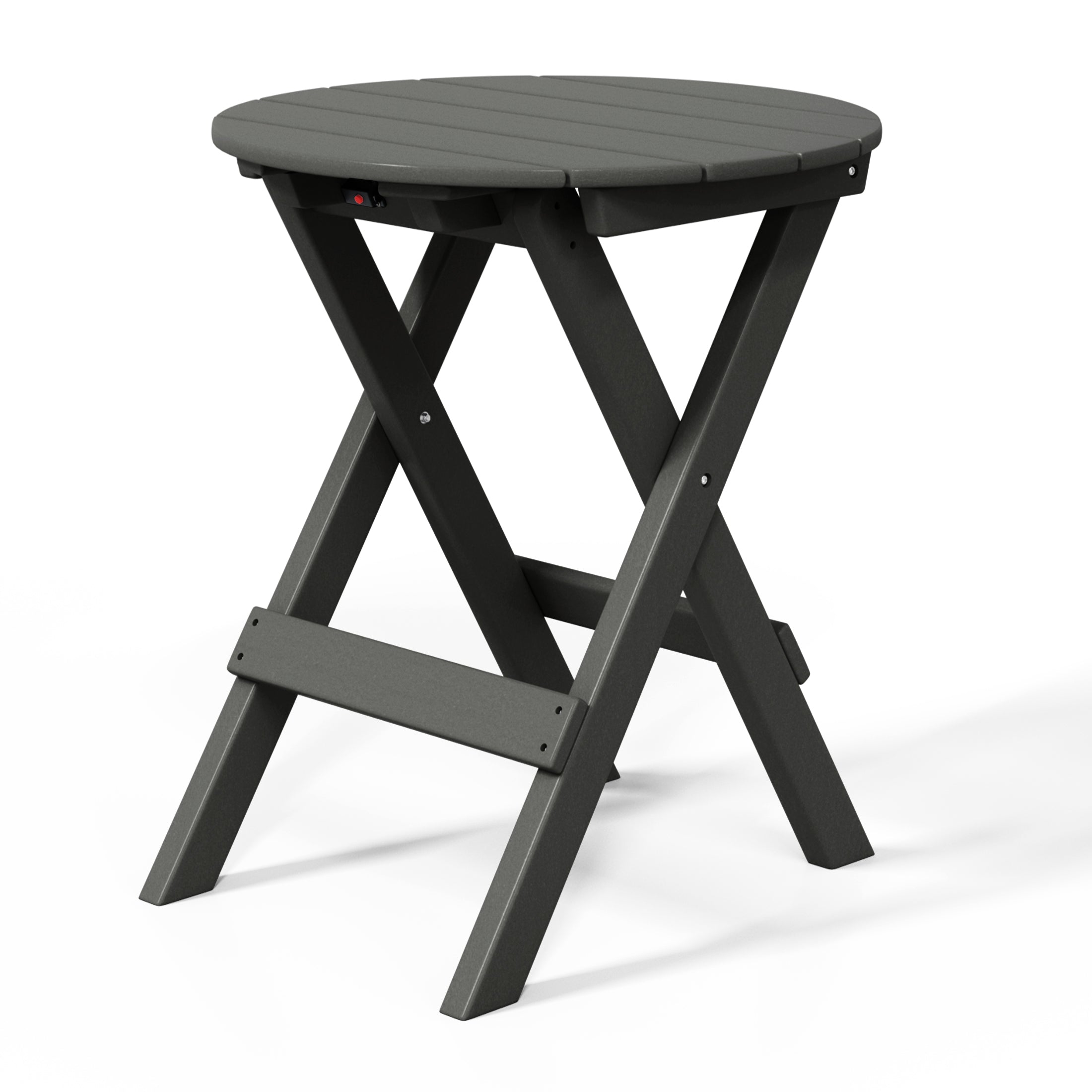 Paradise HDPE Outdoor 24.5 Inch Round Portable Folding Patio Dining Table